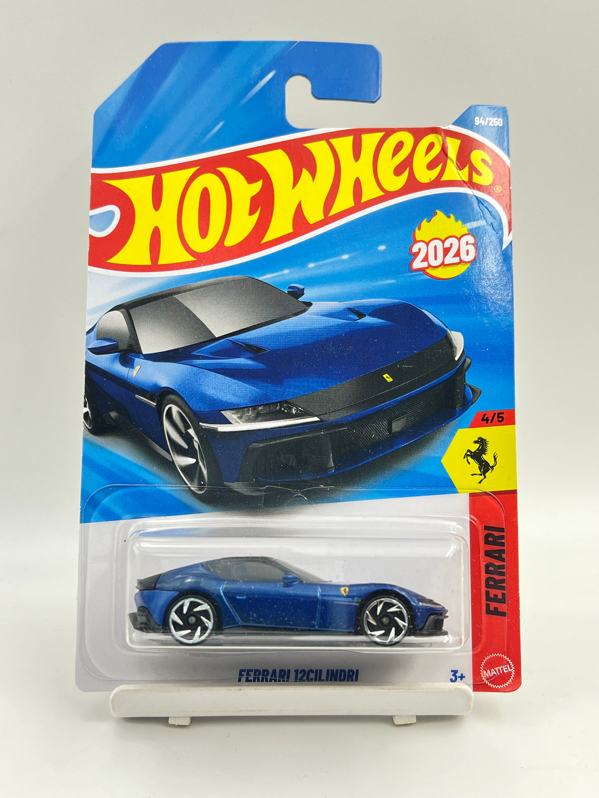 MILD CREASE - HOT WHEELS - FERRARI 12CILINDRI - BLUE - 4F
