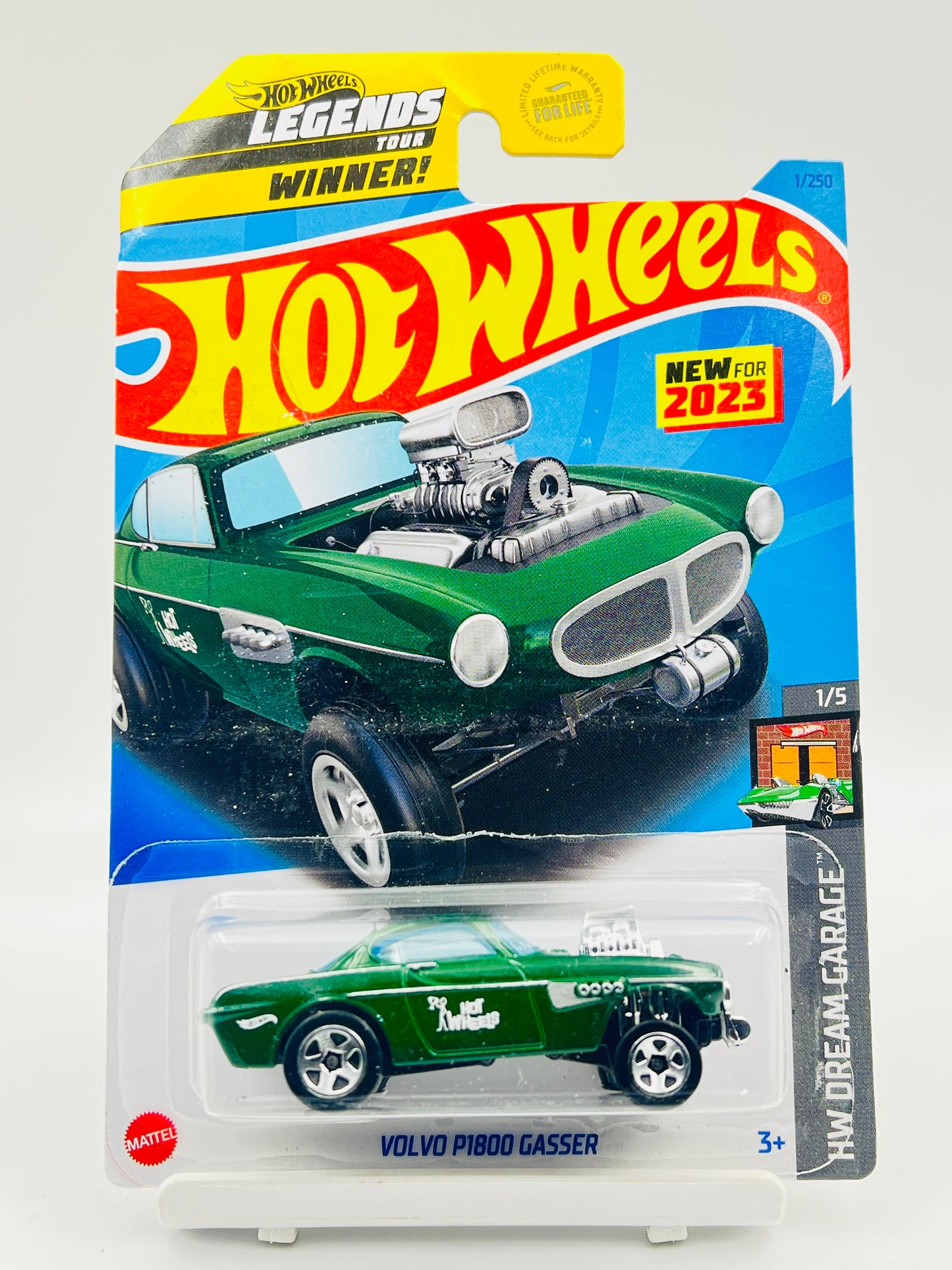 IMPORTED - HOT WHEELS - VOLVO P1800 GASSER - LEGENDS TOUR WINNER - 6A