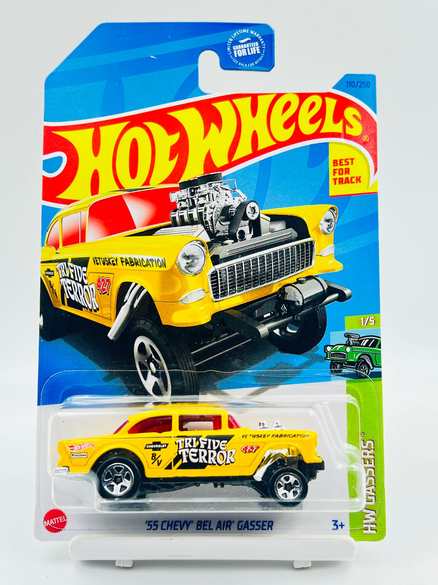 IMPORTED - HOT WHEELS - 55 CHEVY BELAIR GASSER - 6B