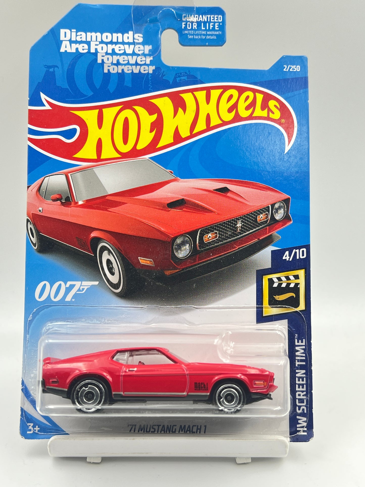 IMPORTED - HOT WHEELS - 71 MUSTANG MACH 1 - 007 - ( CARD AS IN PIC ) - 6D
