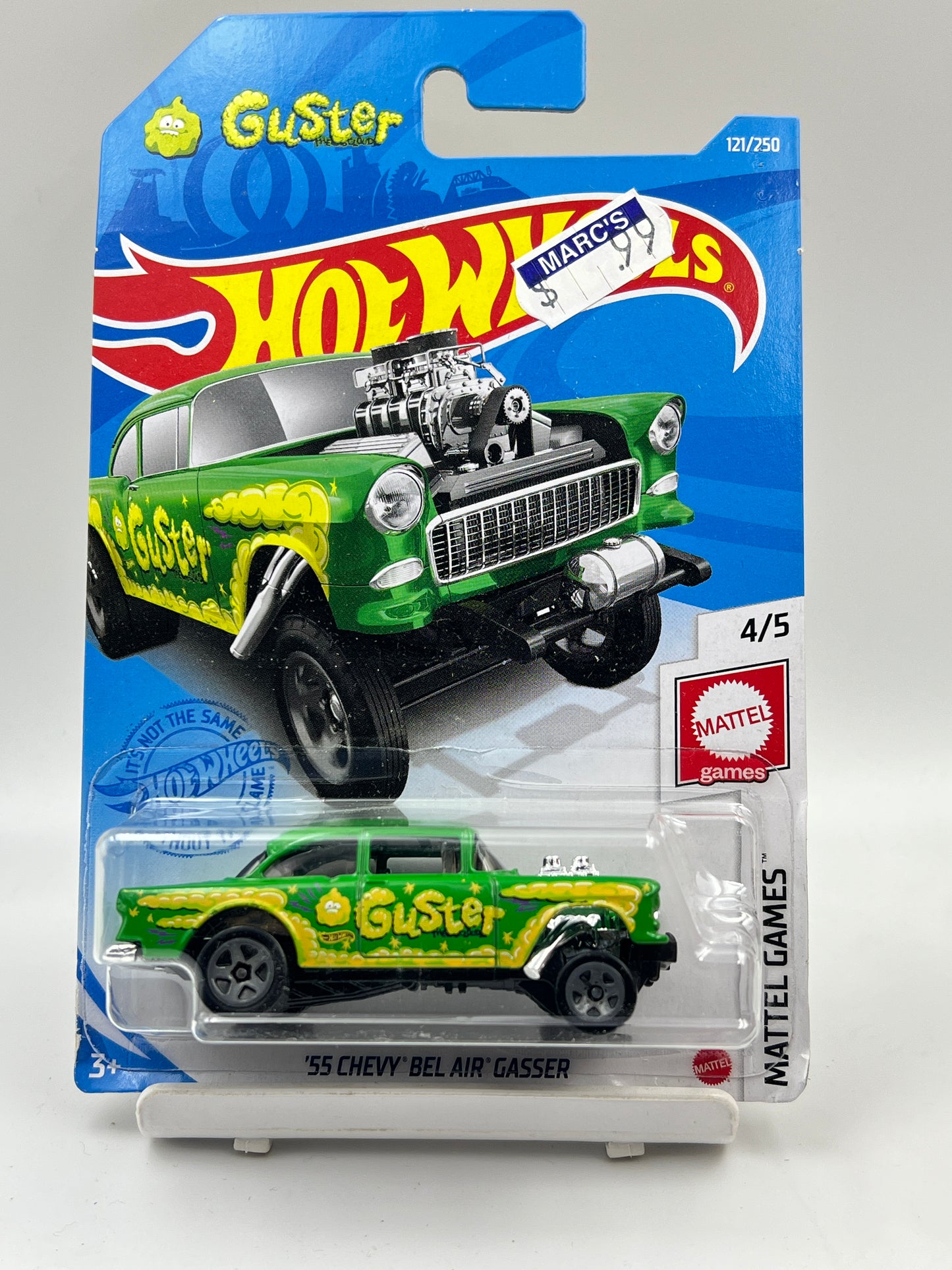 IMPORTED - HOT WHEELS - 55 CHEVY BEL AIR GASSER - GUSTER - 7A
