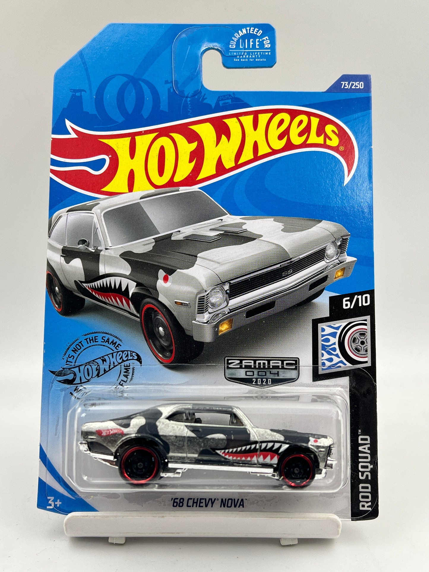 IMPORTED - HOT WHEELS - ZAMAC - 68 CHEVY NOVA - ROD SQUAD - 6E