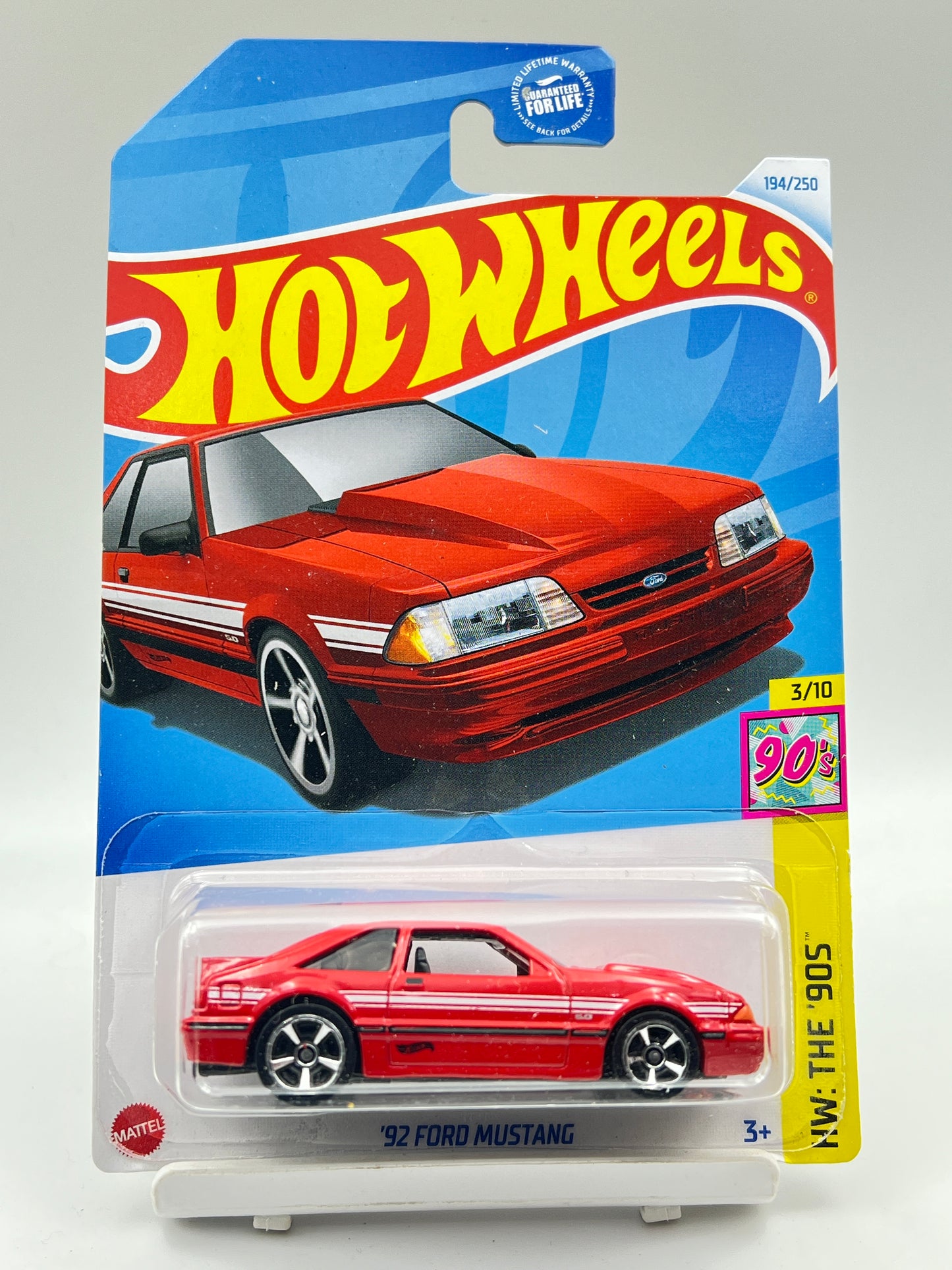 IMPORTED - HOT WHEELS - 92 FORD MUSTANG - RED - 9B