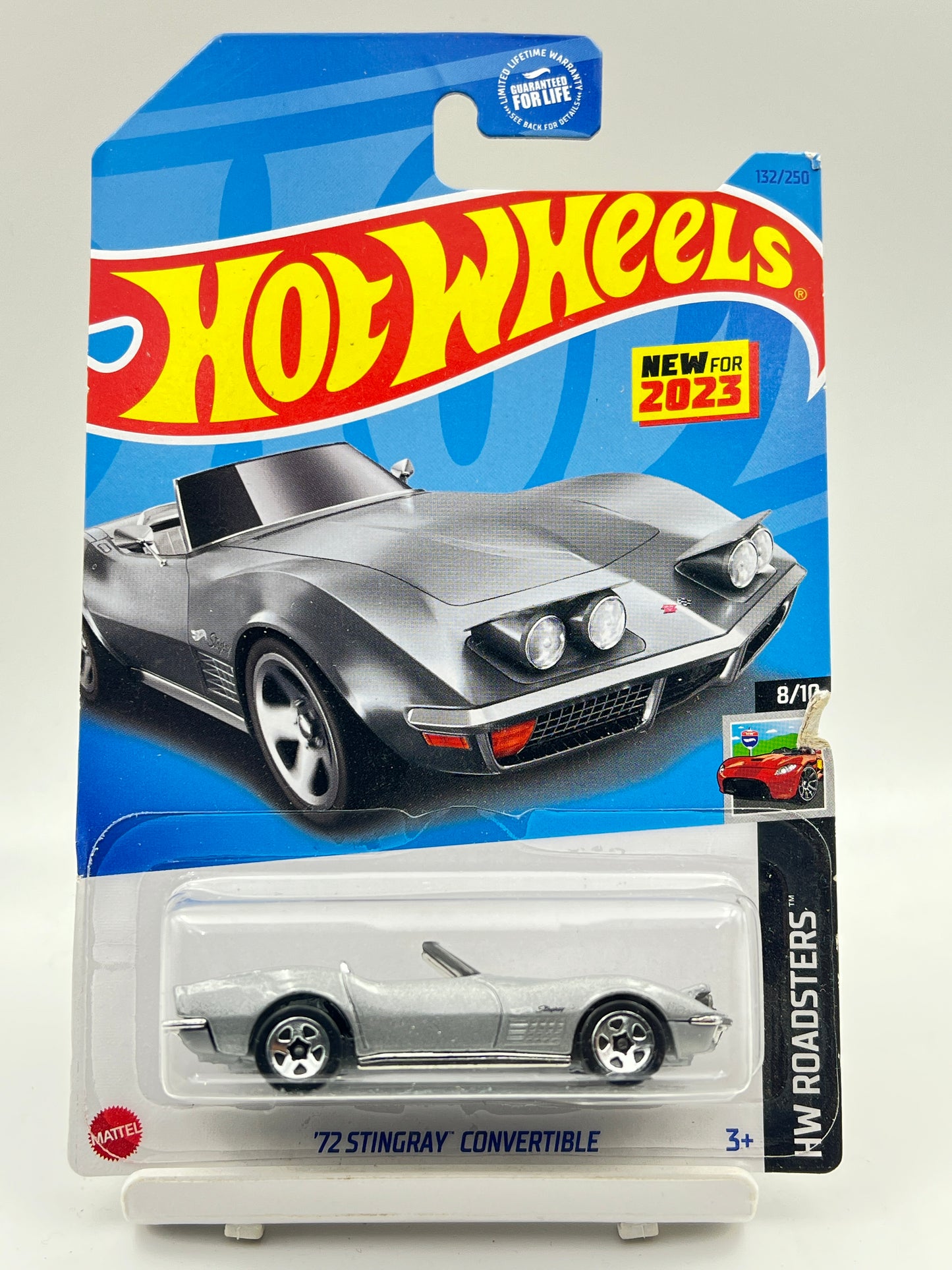 BLISTER CRACK - IMPORTED - HOT WHEELS - 72 STINGRAY CONVERTIBLE - GREY - 9B