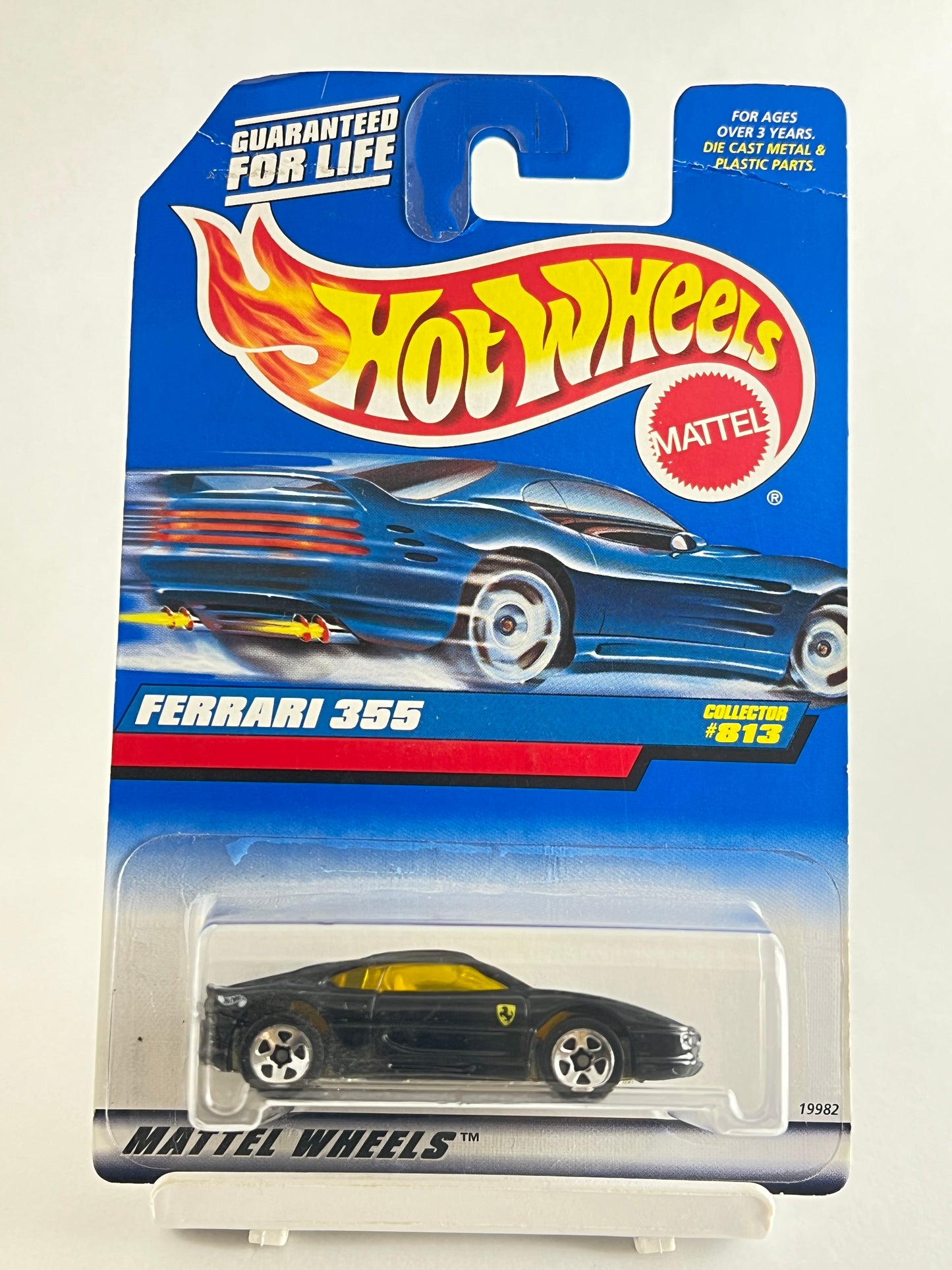 FERRARI 355 - BLACK - ZX1 (CARD CONDITION AS IN PIC) - Its Fun- Hot wheels - matchbox - diecast