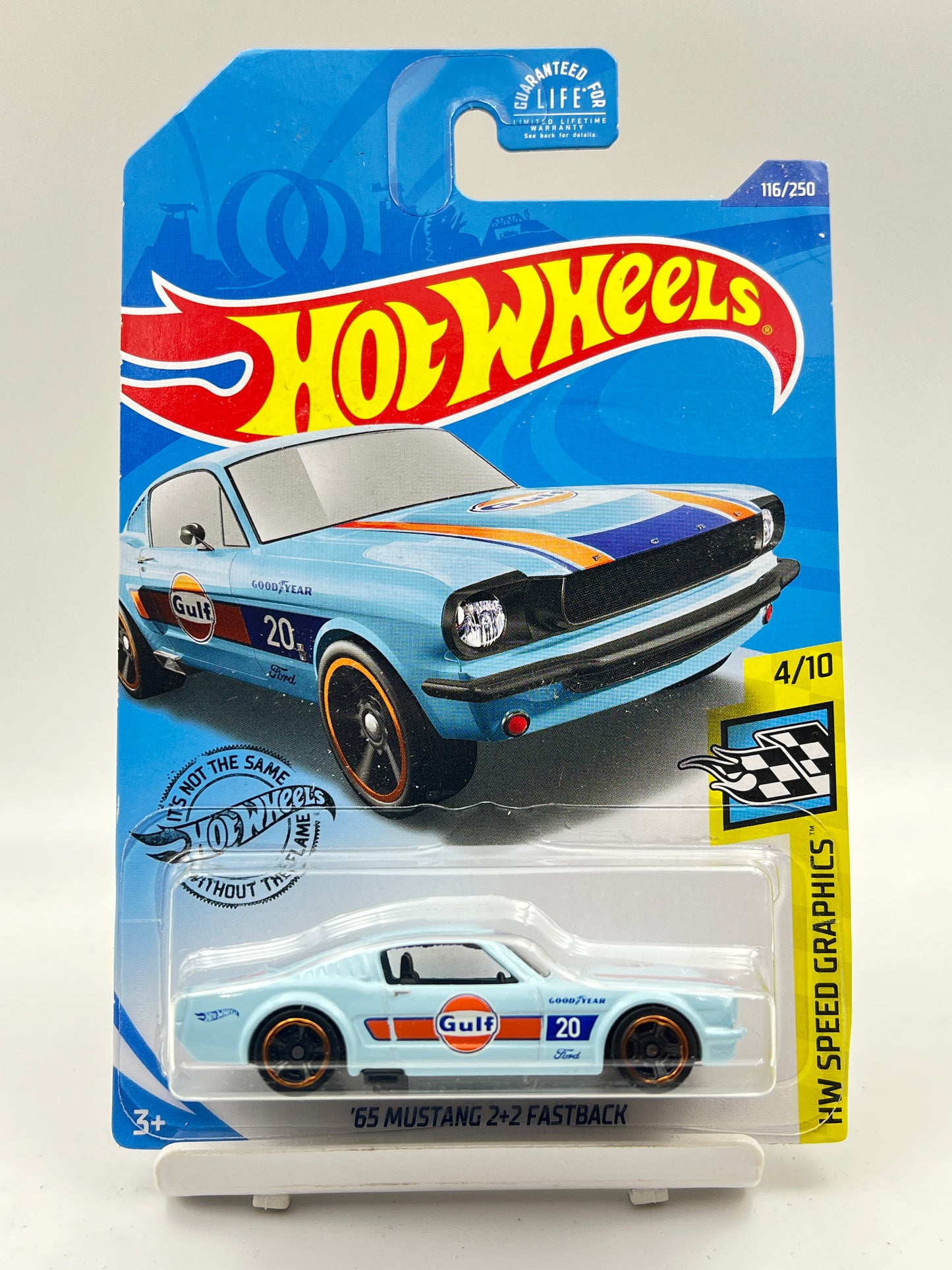IMPORTED - HOT WHEELS - GULF - 65 MUSTANG 2+2 FASTBACK - 1H
