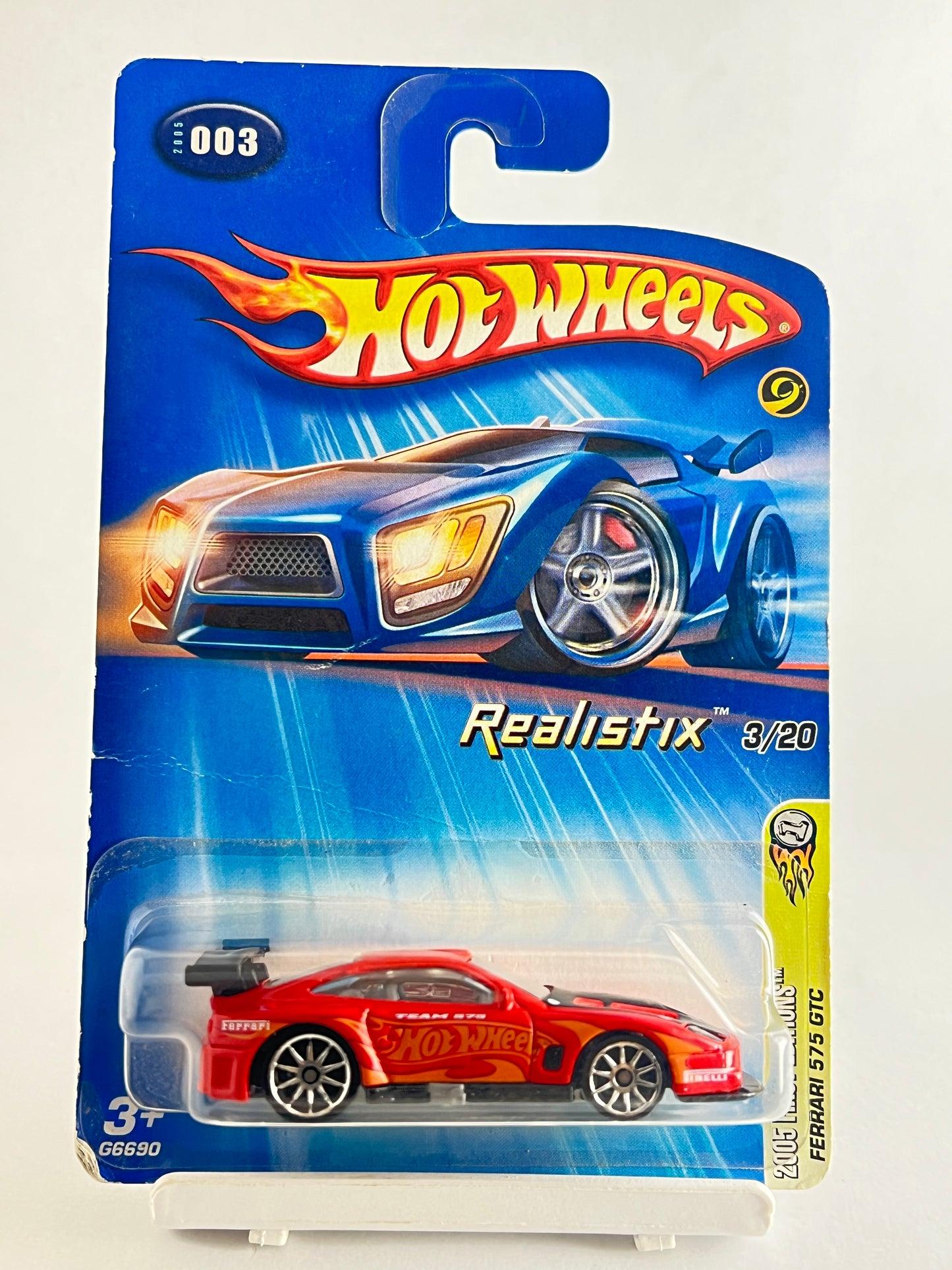 MILD BLISTER CRACK - FERRARI 575 GTC - ZX1 - Its Fun- Hot wheels - matchbox - diecast