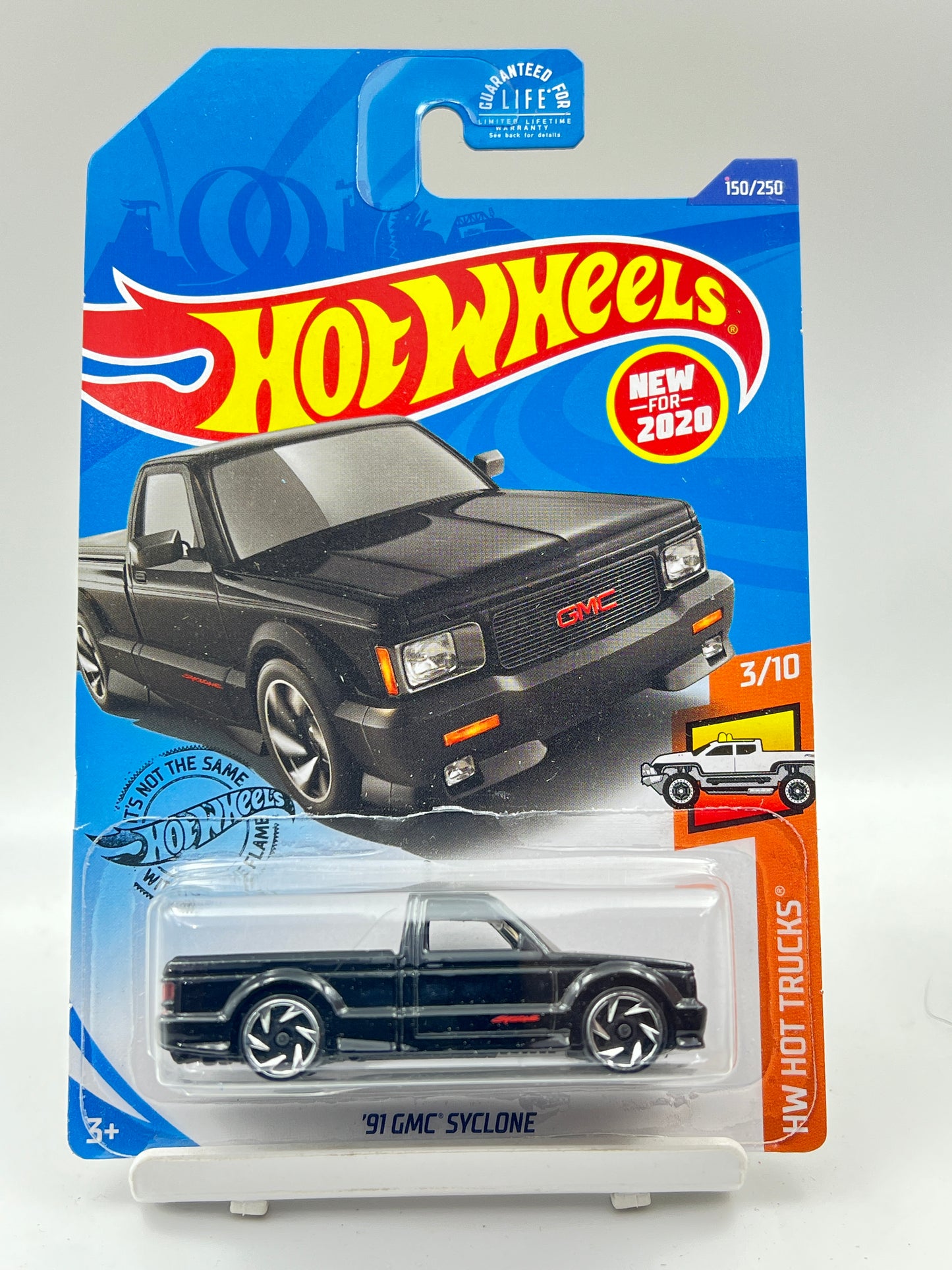 IMPORTED - HOT WHEELS - 91 GMC SYCLONE - BLACK - 2F