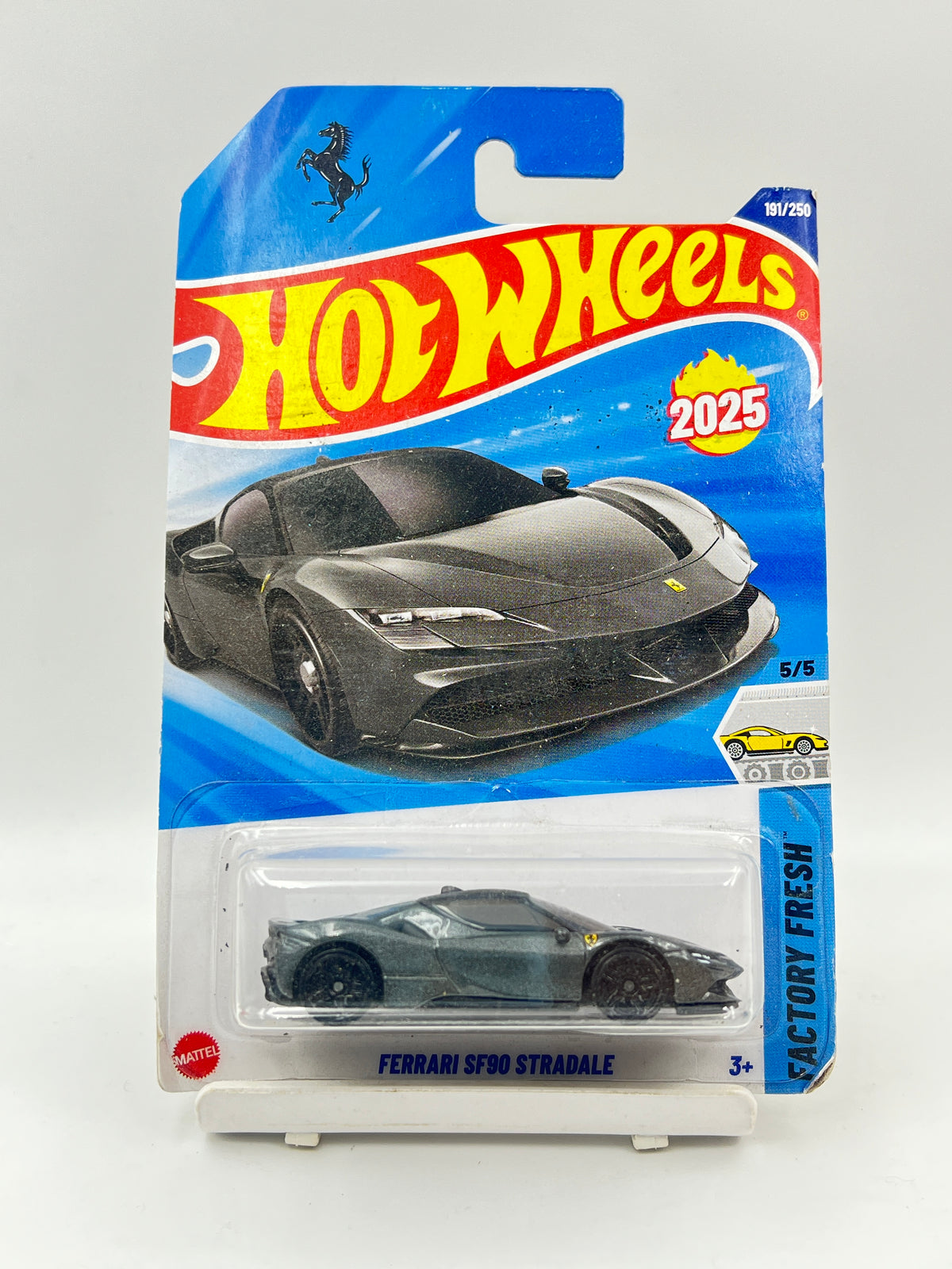 CREASED / SOFT CORNERS - HOT WHEELS - FERRARI SF90 STRADALE - GREY - 1A