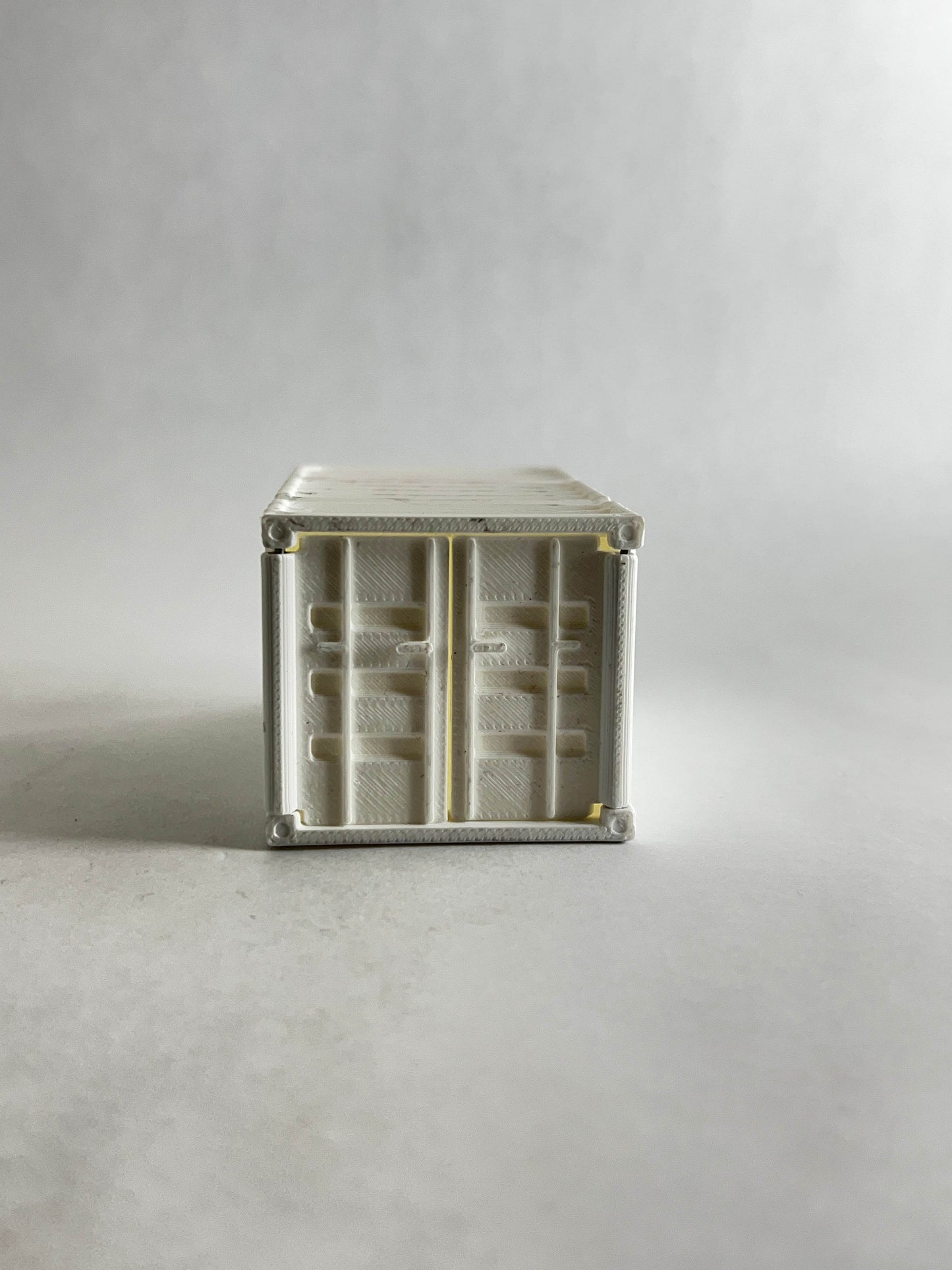3D PRINTED CONTAINER FOR 1:64 CARS - WHITE - Its Fun