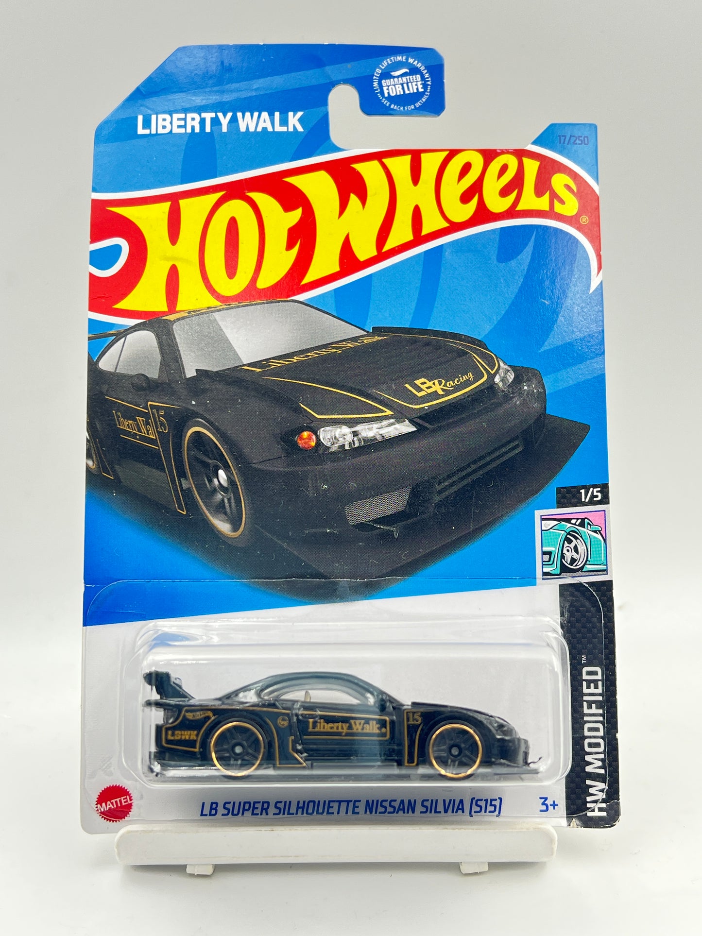 MILD BLISTER CRACK - HOT WHEELS - ( CARD AS IN PIC ) - LB SUPER SILHOUETTE NISSAN SILVIA (S15) - 6A