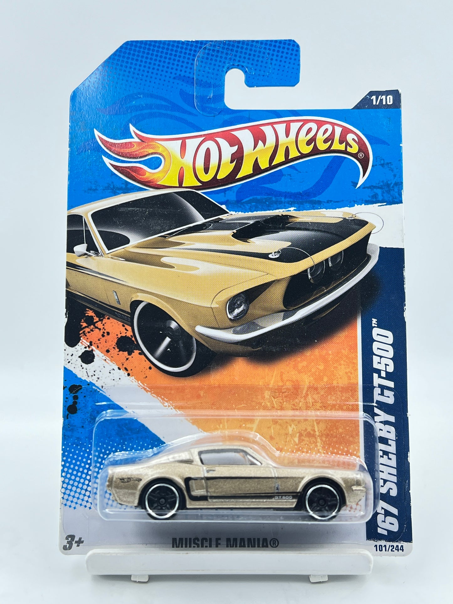 IMPORTED - HOT WHEELS - 67 SHELBY GT-500 - GOLD - 6E