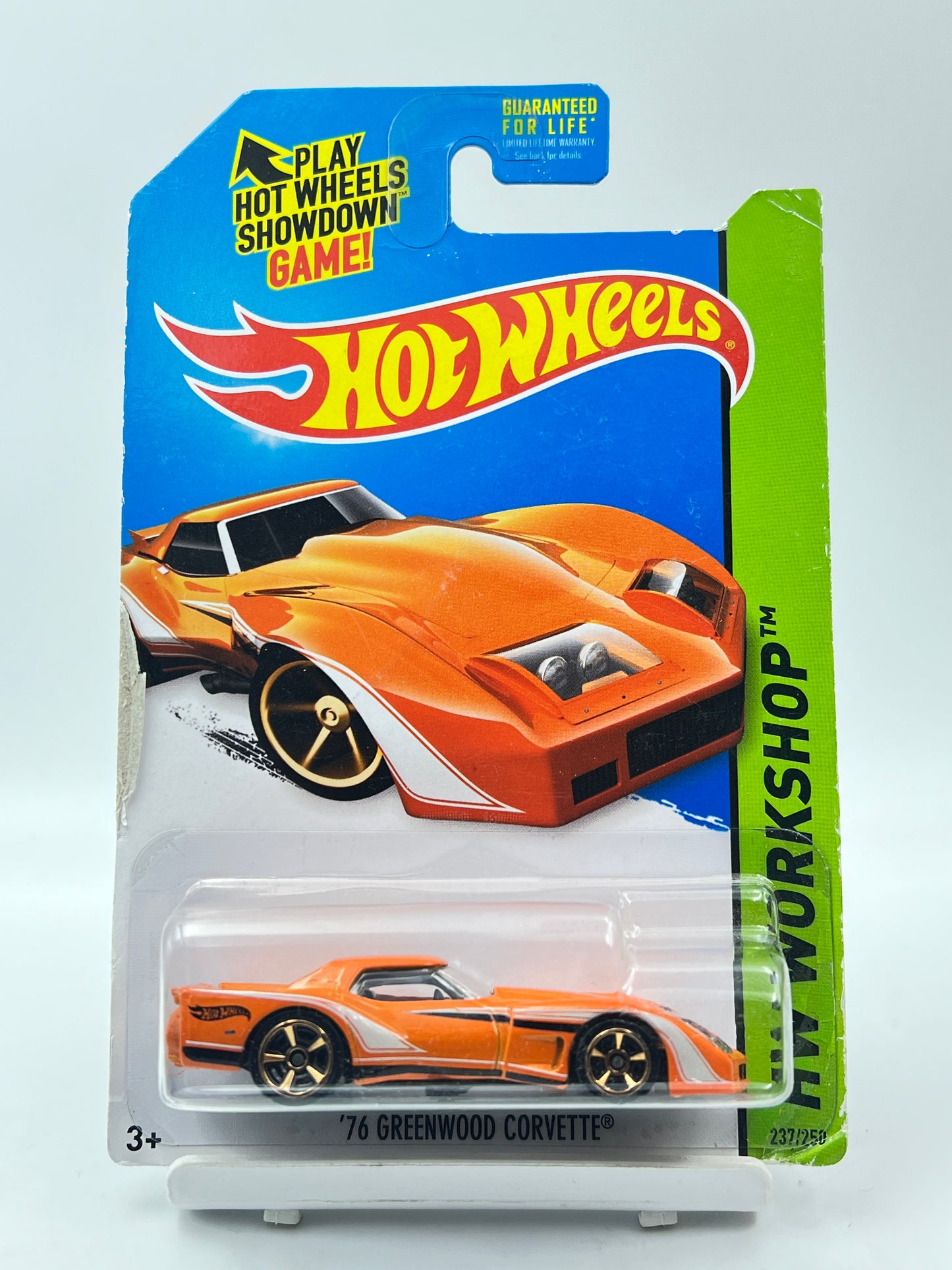 IMPORTED - HOT WHEELS - 76 GREENWOOD CORVETTE - ORANGE - 7A