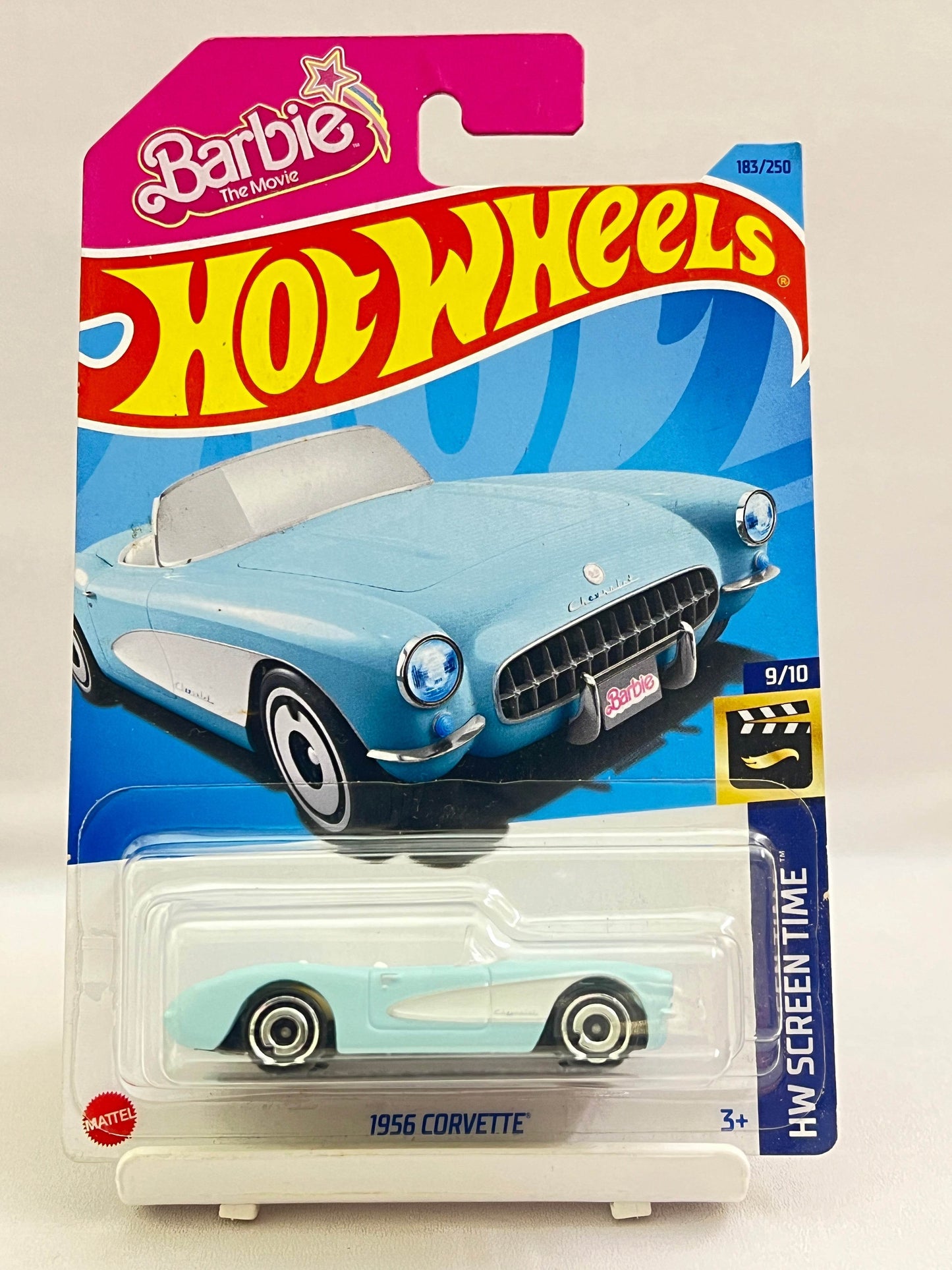 HOT WHEELS - BARBIE- 1956 CORVETTE-BLUE-3E - Its Fun