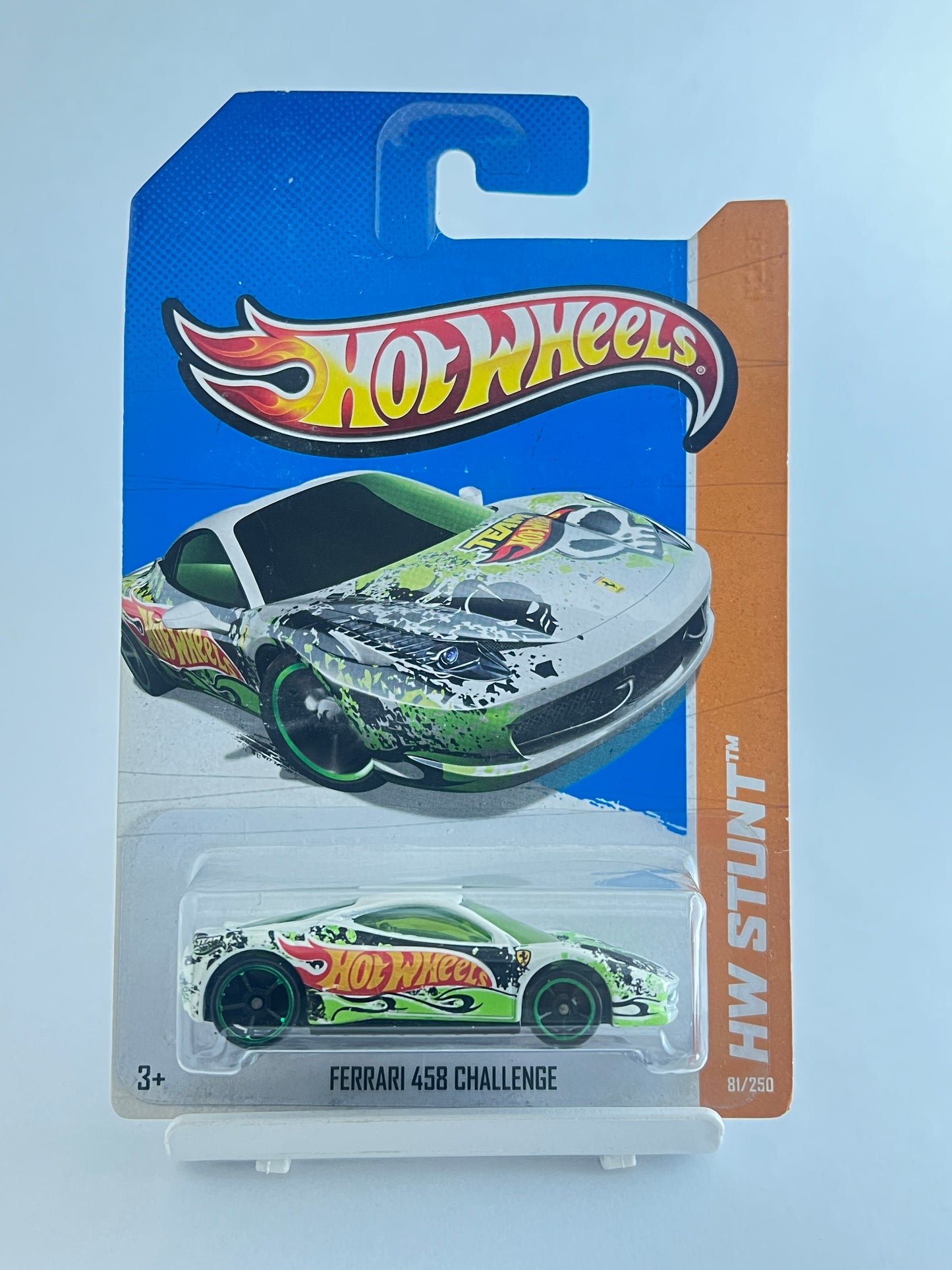 FERRARI 458 CHALLENGE - CARD AS IN IMAGE - ZX1 - Its Fun- Hot wheels - matchbox - diecast