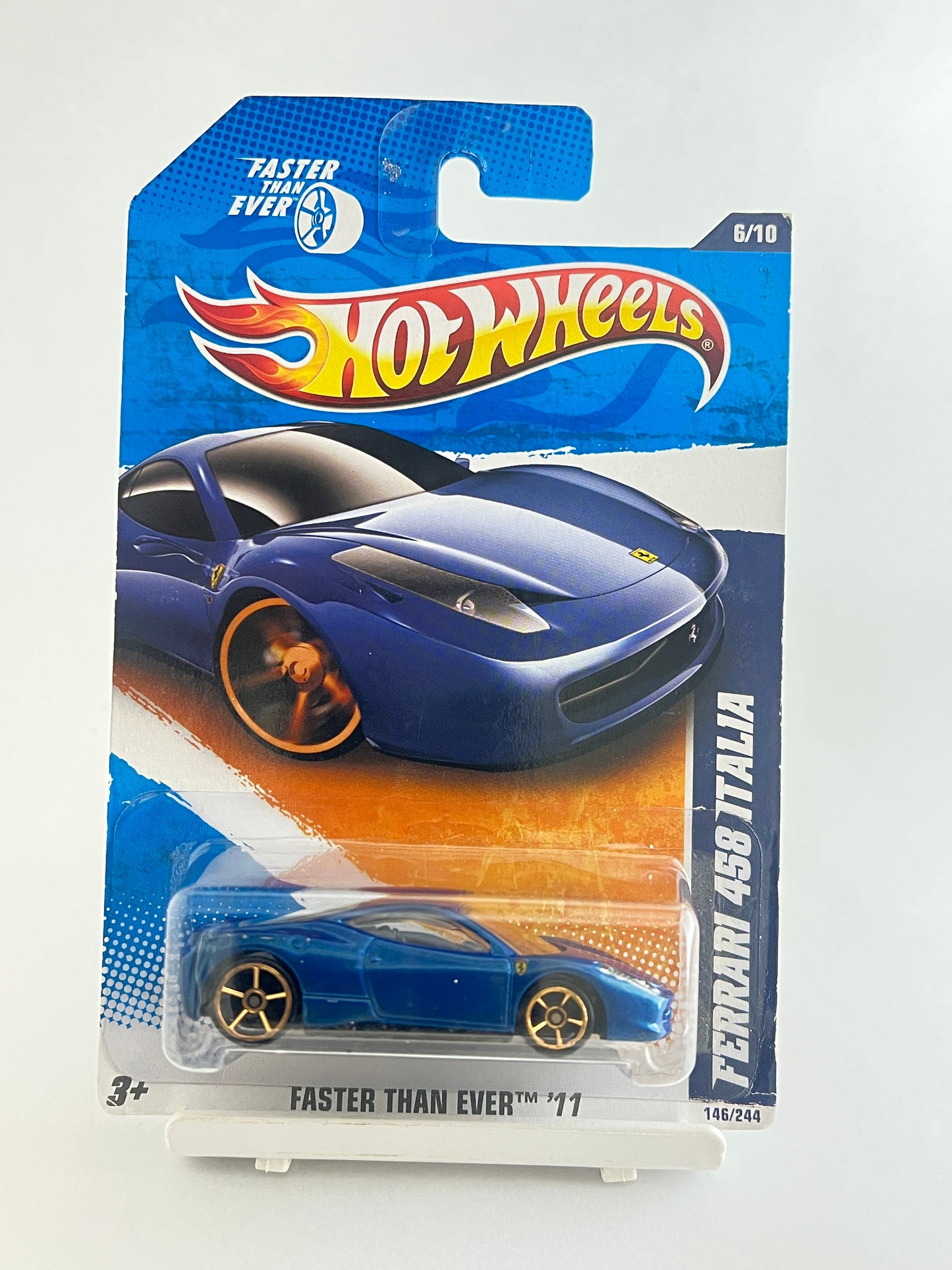 FERRARI 458 ITALIA - BLUE - ZX1 - Its Fun- Hot wheels - matchbox - diecast