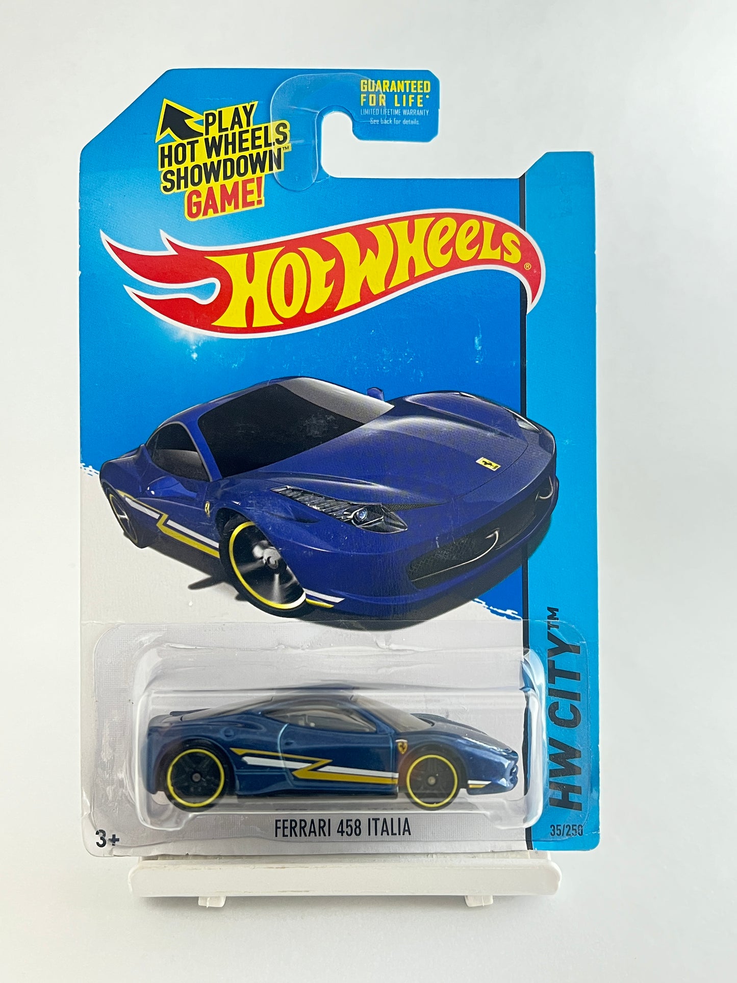 FERRARI 458 ITALIA - BLUE - ZX2 - Its Fun- Hot wheels - matchbox - diecast
