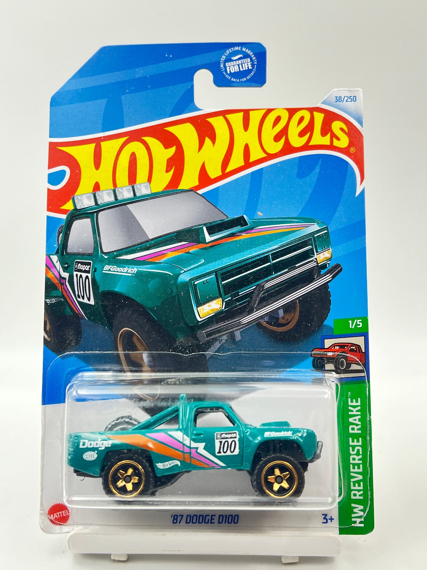 IMPORTED - HOT WHEELS - SOFT CORNERS - 87 DODGE D100 - GREEN - 6C
