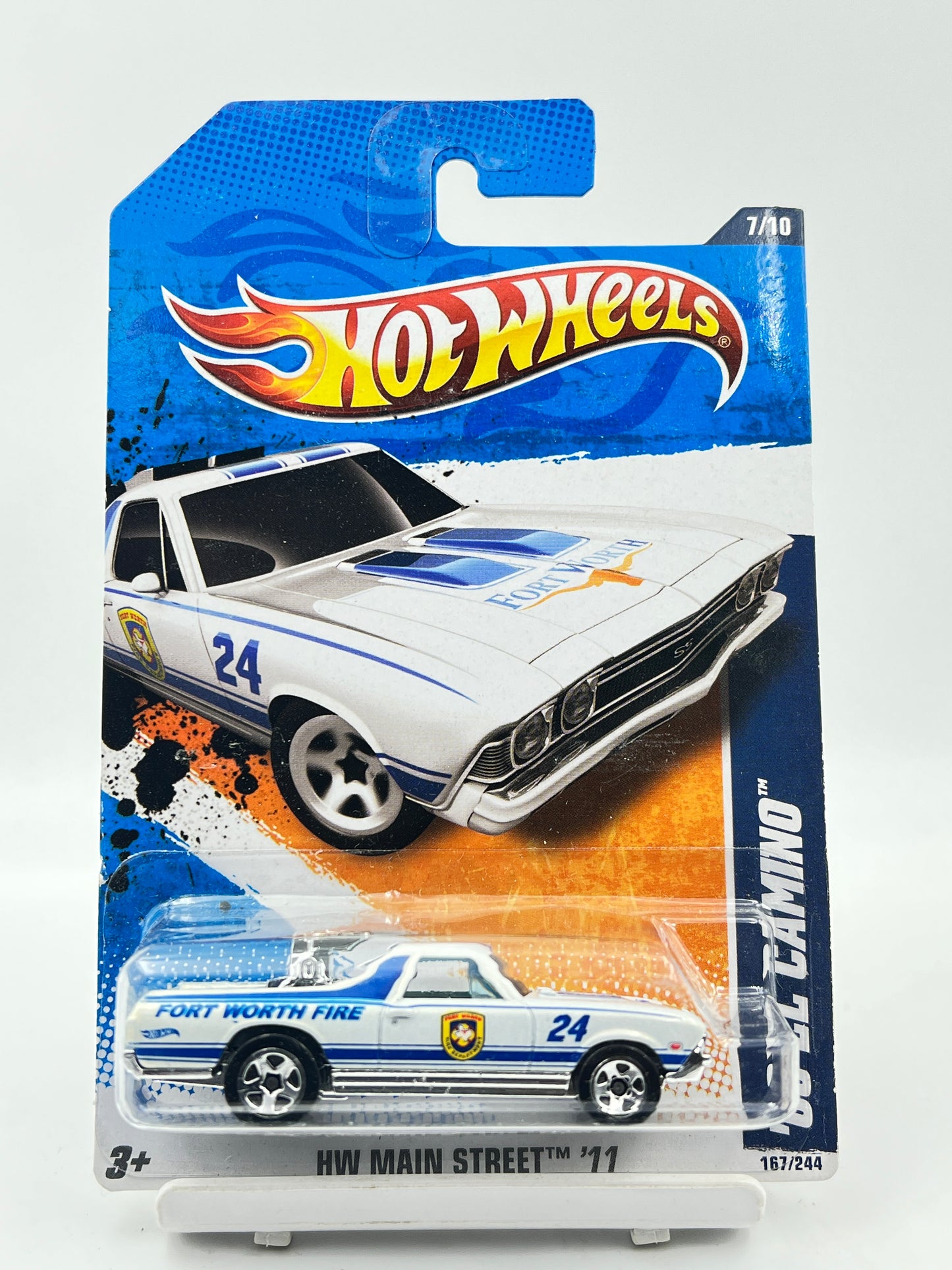 IMPORTED - HOT WHEELS - 68 EL CAMINO - WHITE - 6D