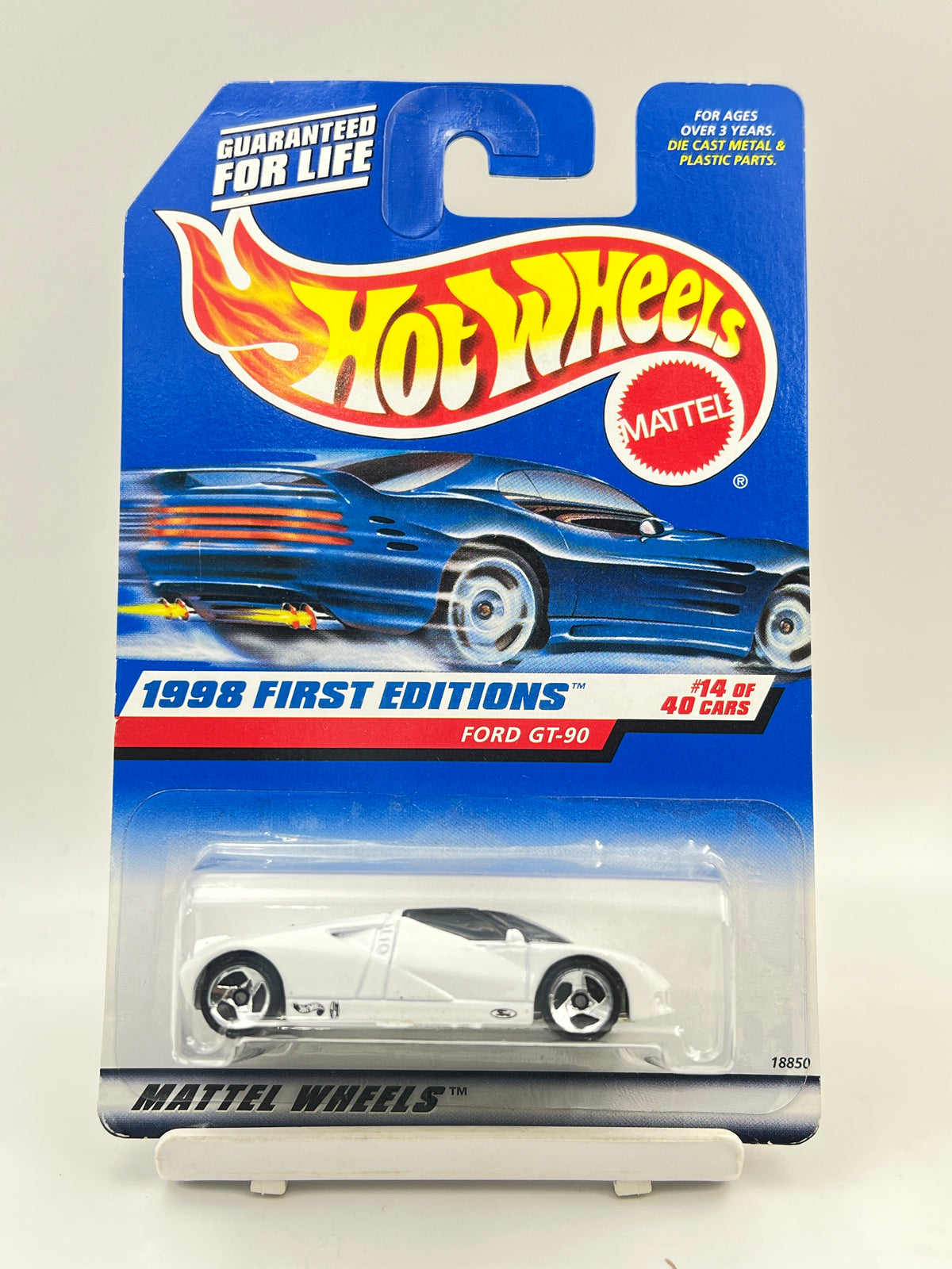 FULL METAL -IMPORTED - HOT WHEELS - FORD GT-90 - WHITE - 6A