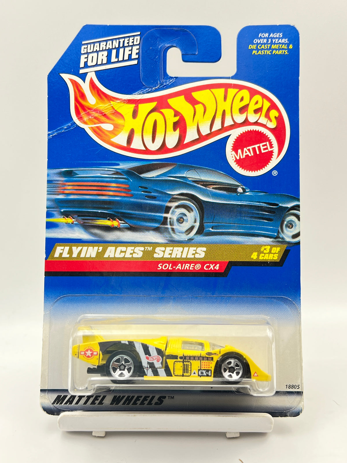 CREASED - IMPORTED - HOT WHEELS - SOL-AIRE-CX4 - YELLOW - 6D