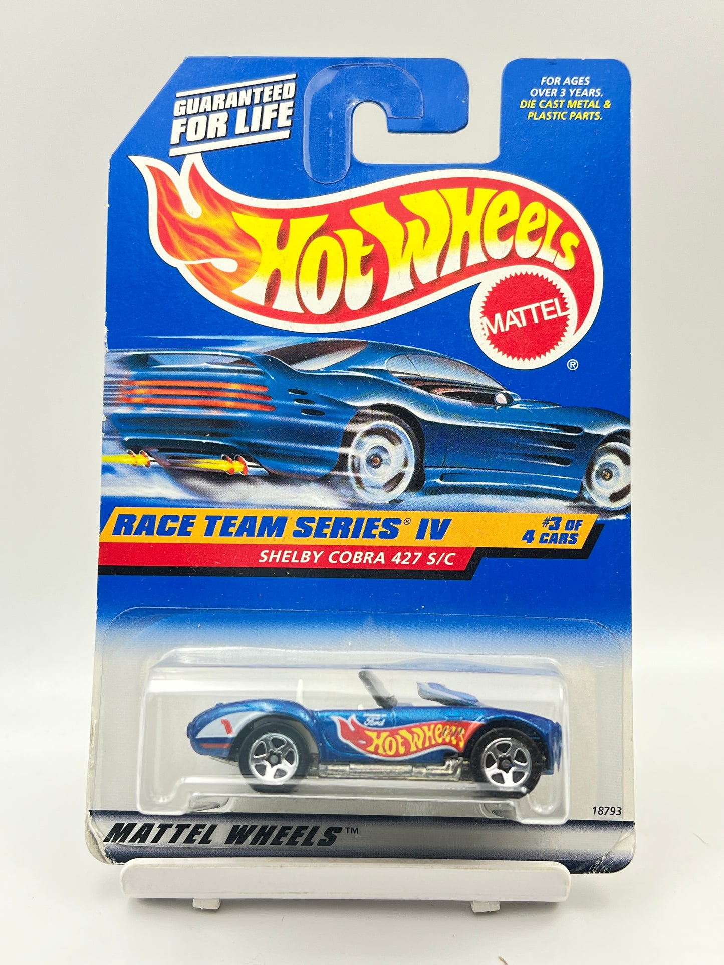 FULL METAL - HOT WHEELS - OPENING HOOD - SOFT CORNERS - SHELBY COBRA 427 S/C - 6D