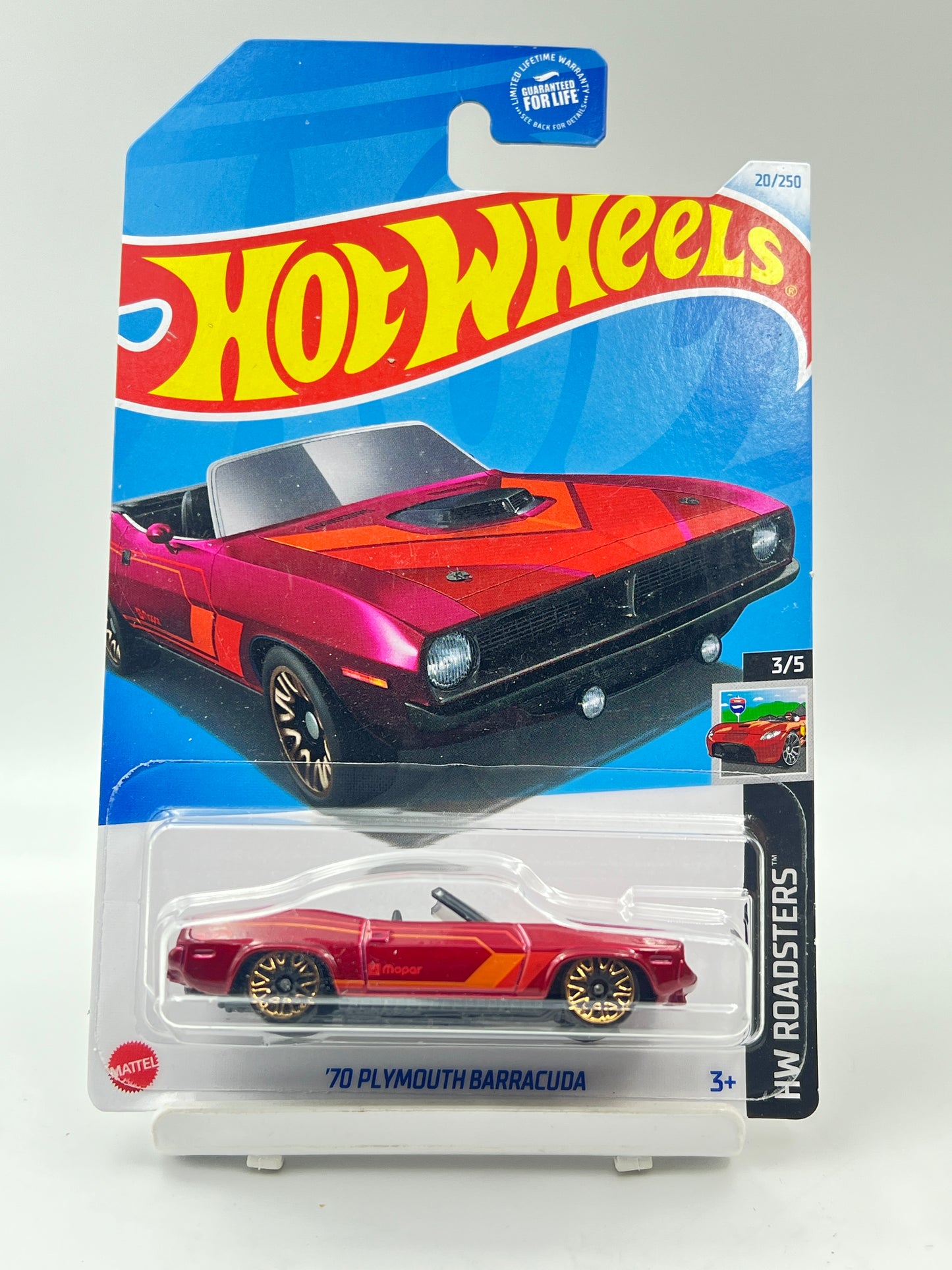 IMPORTED - HOT WHEELS - 70 PLYMOUTH BARRACUDA - RED - 6B