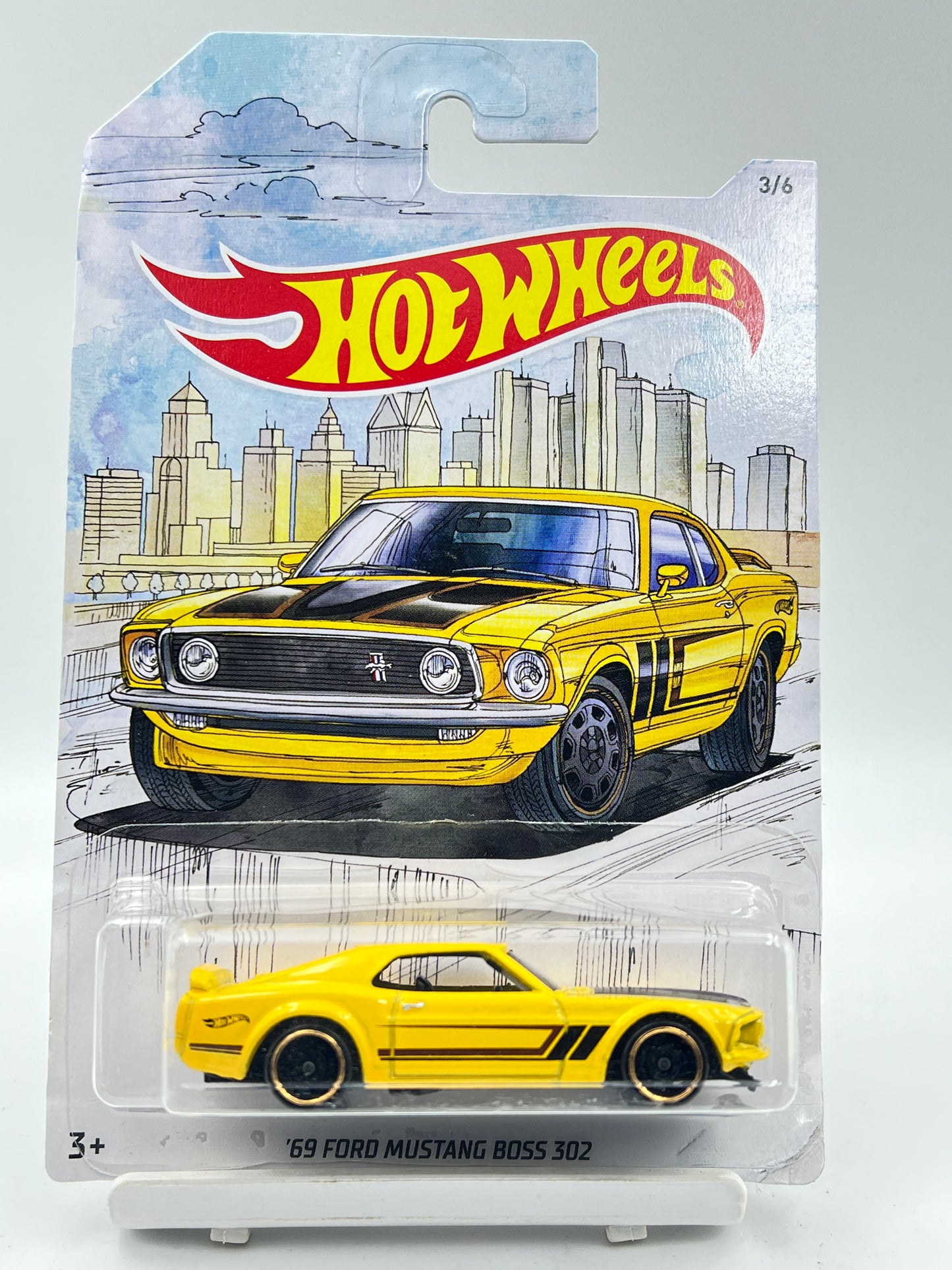 IMPORTED - HOT WHEELS - SOFT CORNER - 69 FORD MUSTANG BOSS 302 - 3C