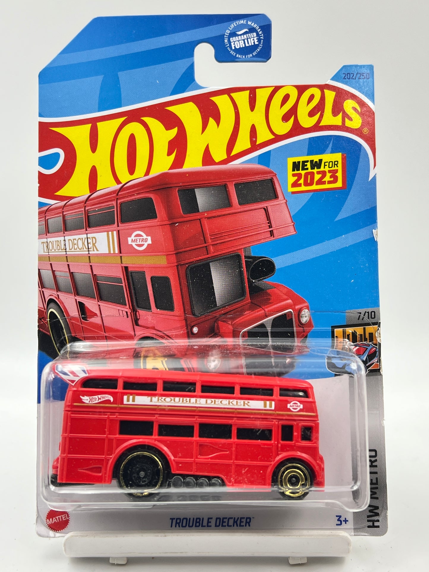 IMPORTED - HOT WHEELS - TROUBLE DECKER - RED - 9B