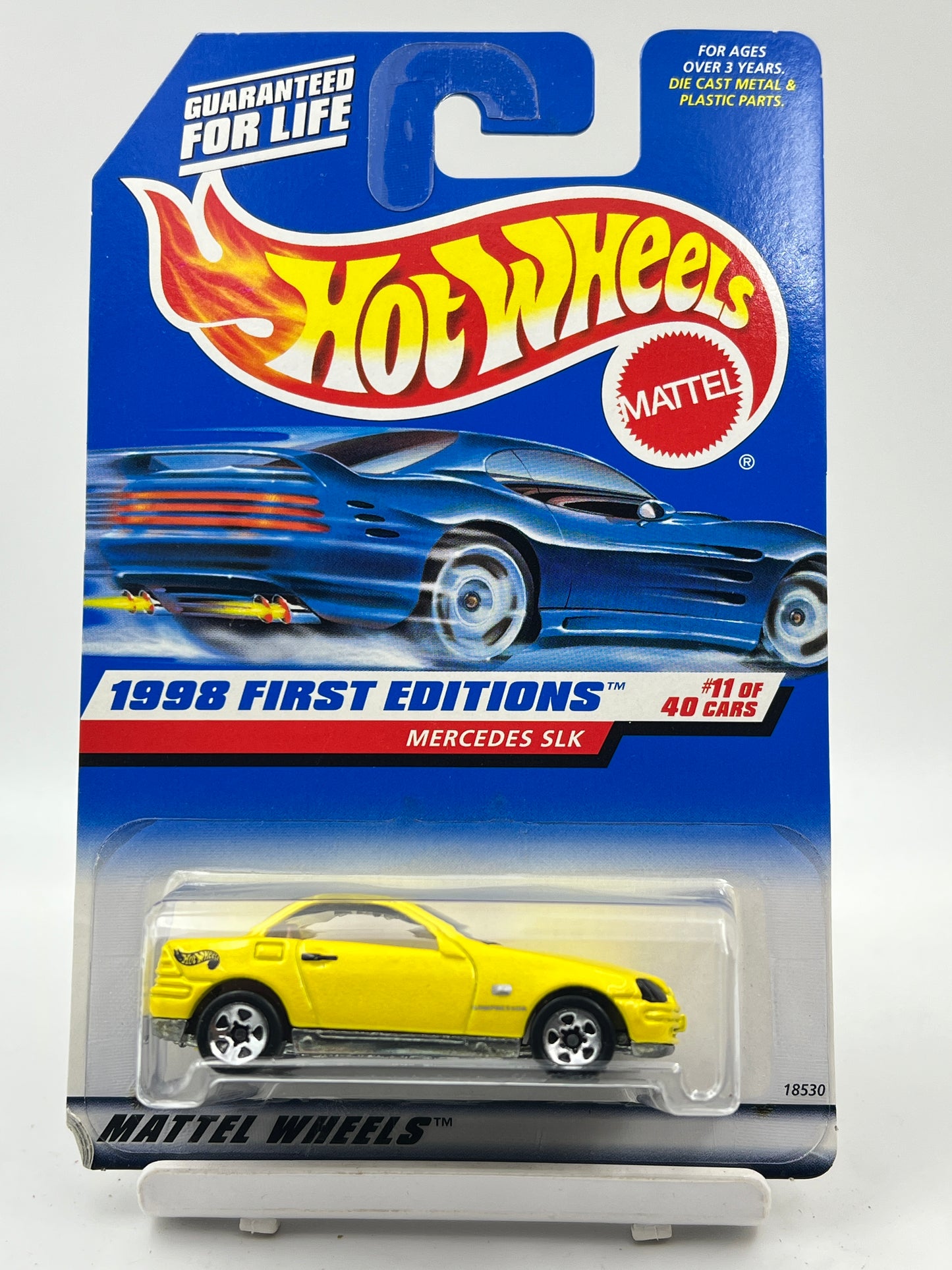 FULL METAL - IMPORTED - HOT WHEELS - MERCEDES SLK - YELLOW - 2B