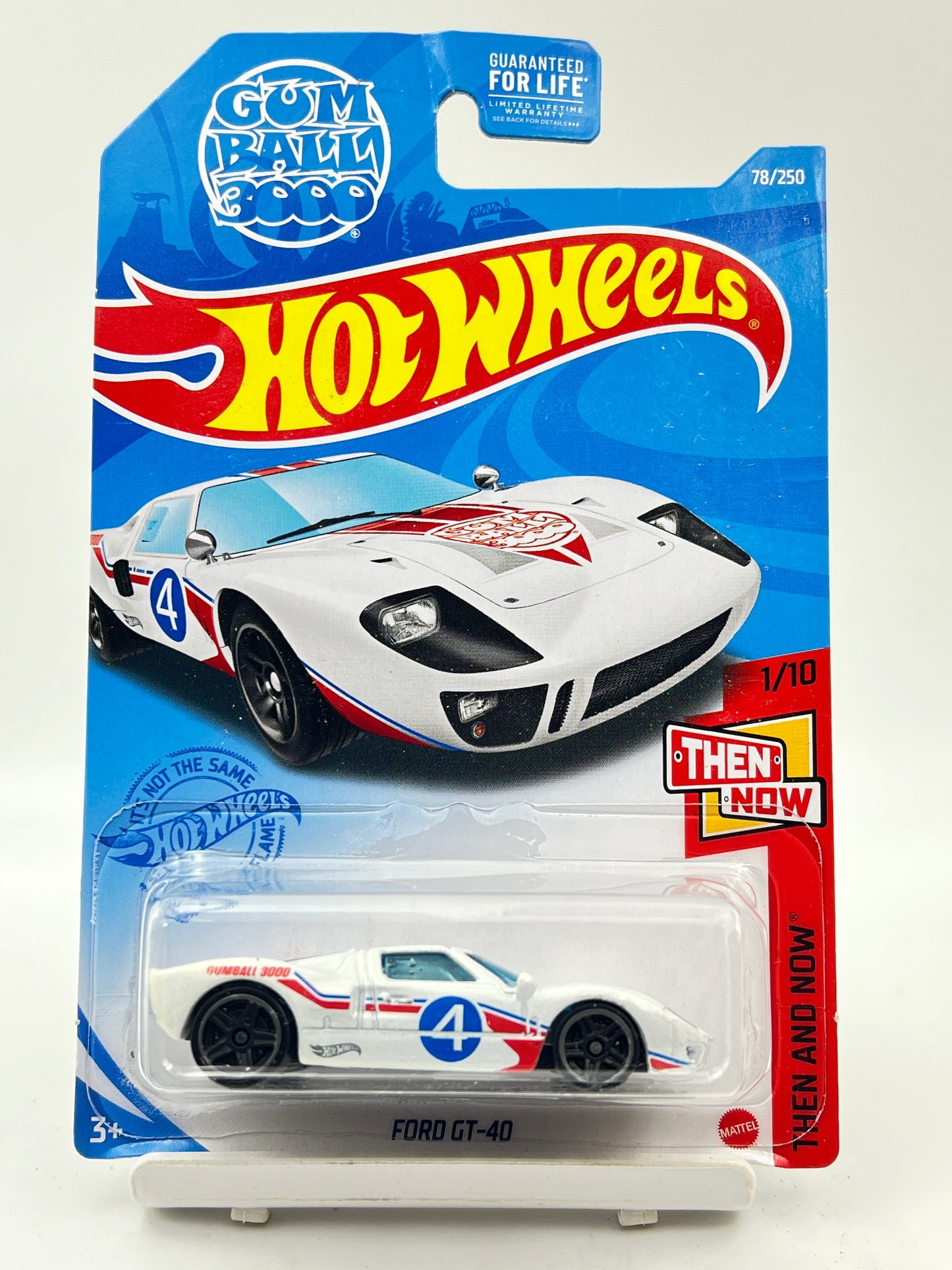IMPORTED - HOT WHEELS - FORD GT40 - WHITE - GUM BALL - 2A