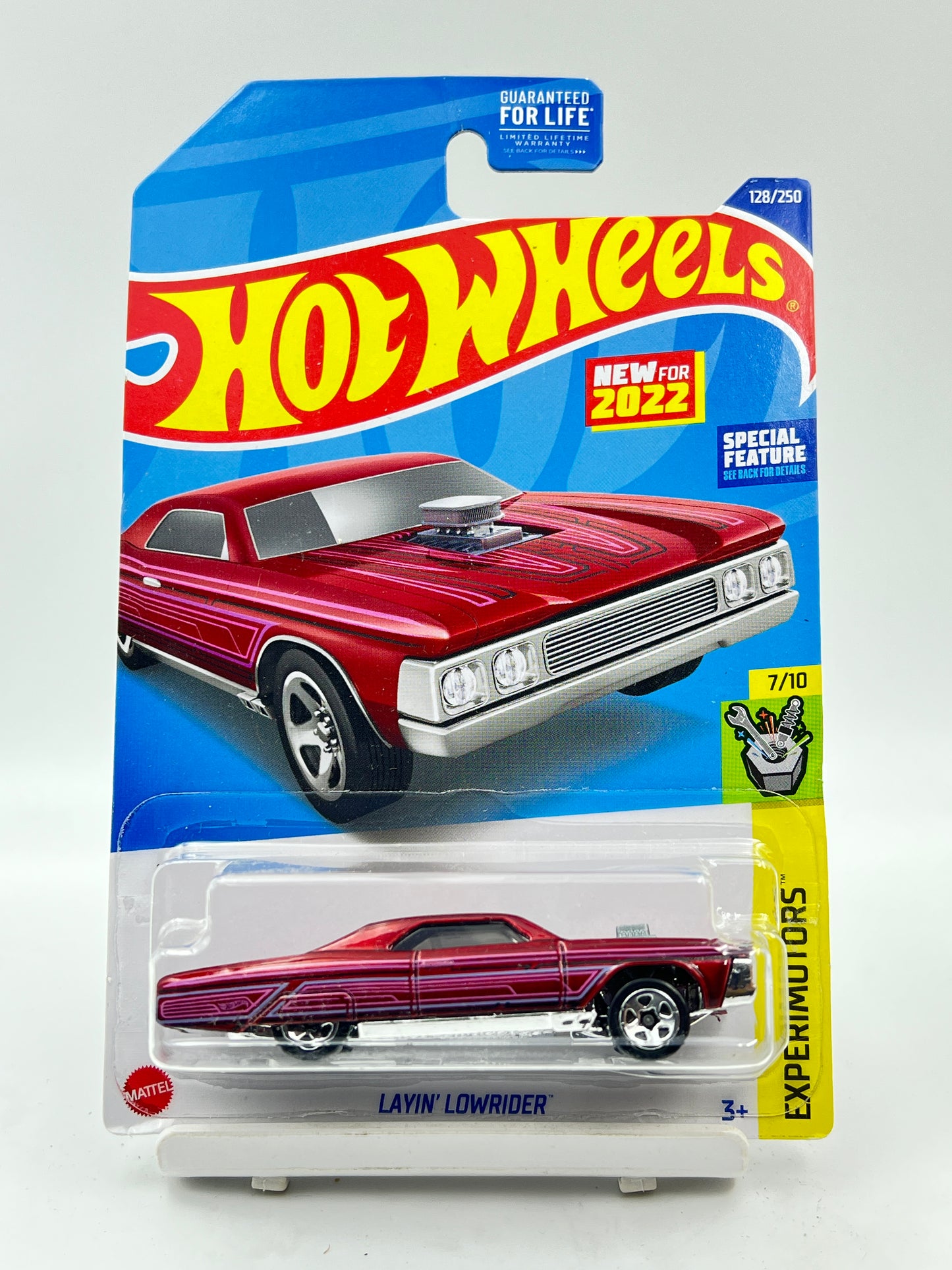 IMPORTED - HOT WHEELS - LAYIN LOWRIDER - RED - 2B