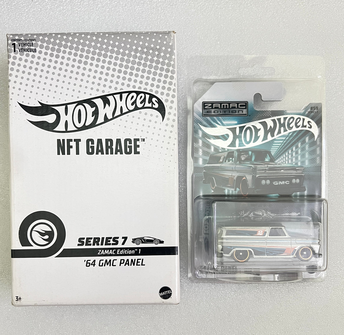 BLISTER CRACK - NFT GARAGE - SERIES 7 ZAMAC EDITION 1 - 64 GMC PANEL