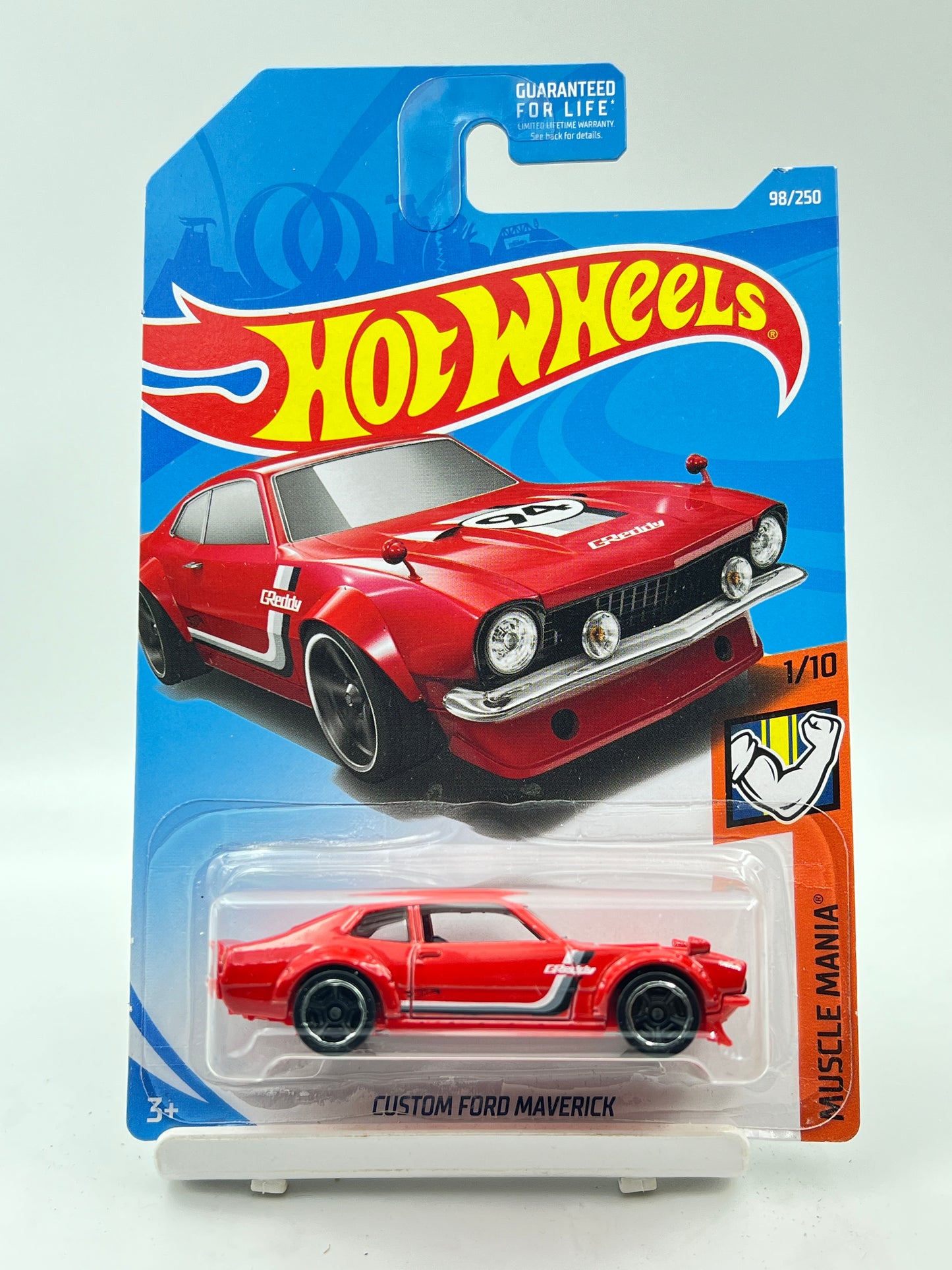 IMPORTED - HOT WHEELS - CUSTOM FORD MAVERICK - RED - 3E