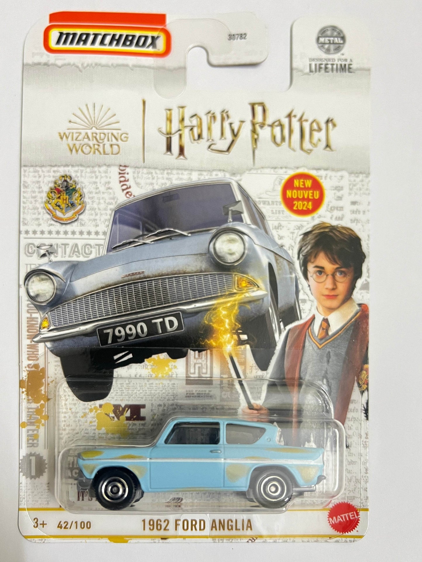 MILD CARD CREASE - MATCHBOX - HARRY POTTER - 1962 FORD ANGLIA - 4F - Its Fun