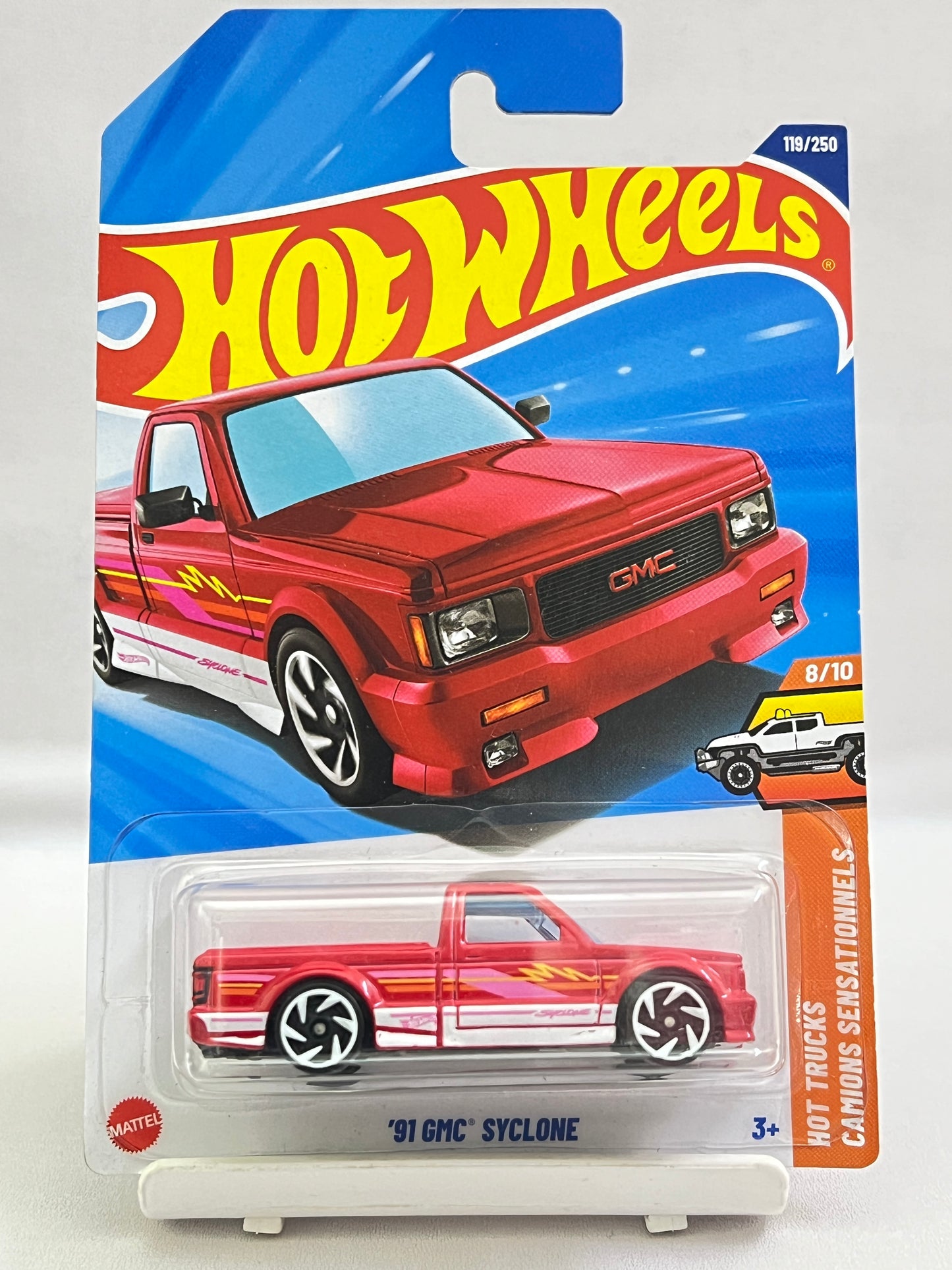 HOT WHEELS - 91 GMC SYCLONE - RED - 3B