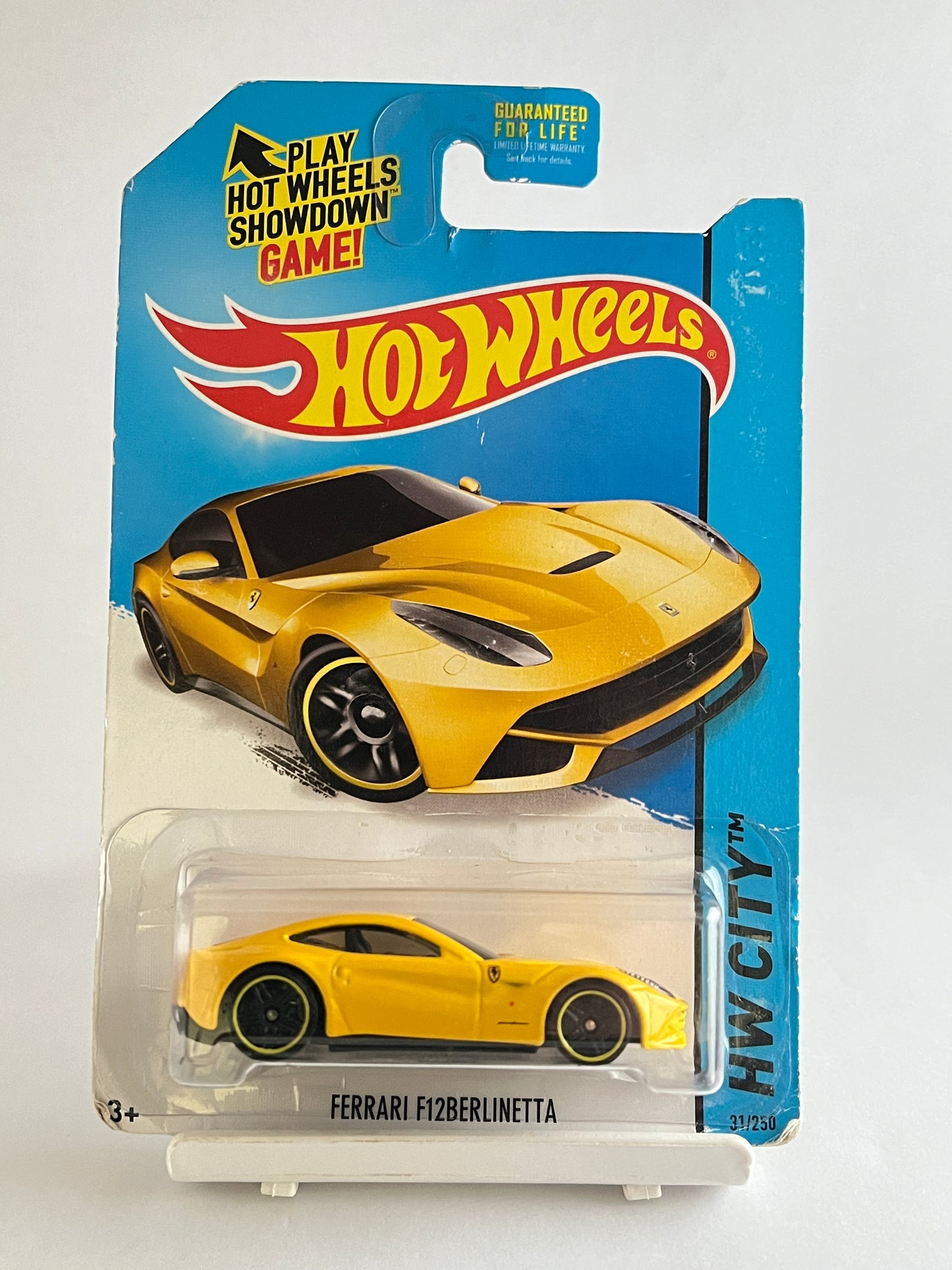 FERRARI F12BERLINETTA - CARD CONDITION AS IN PIC- ZX1 (free protector) - Its Fun- Hot wheels - matchbox - diecast
