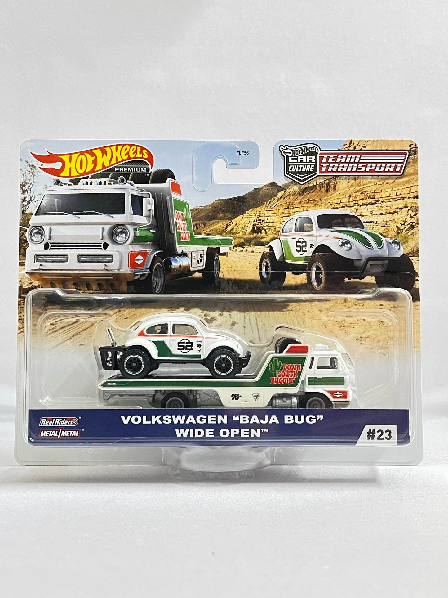 BLISTER DAMAGE - TEAM TRANSPORT - HOT WHEELS - VOLKSWAGEN "BAJA BUG" WIDE OPEN - Its Fun