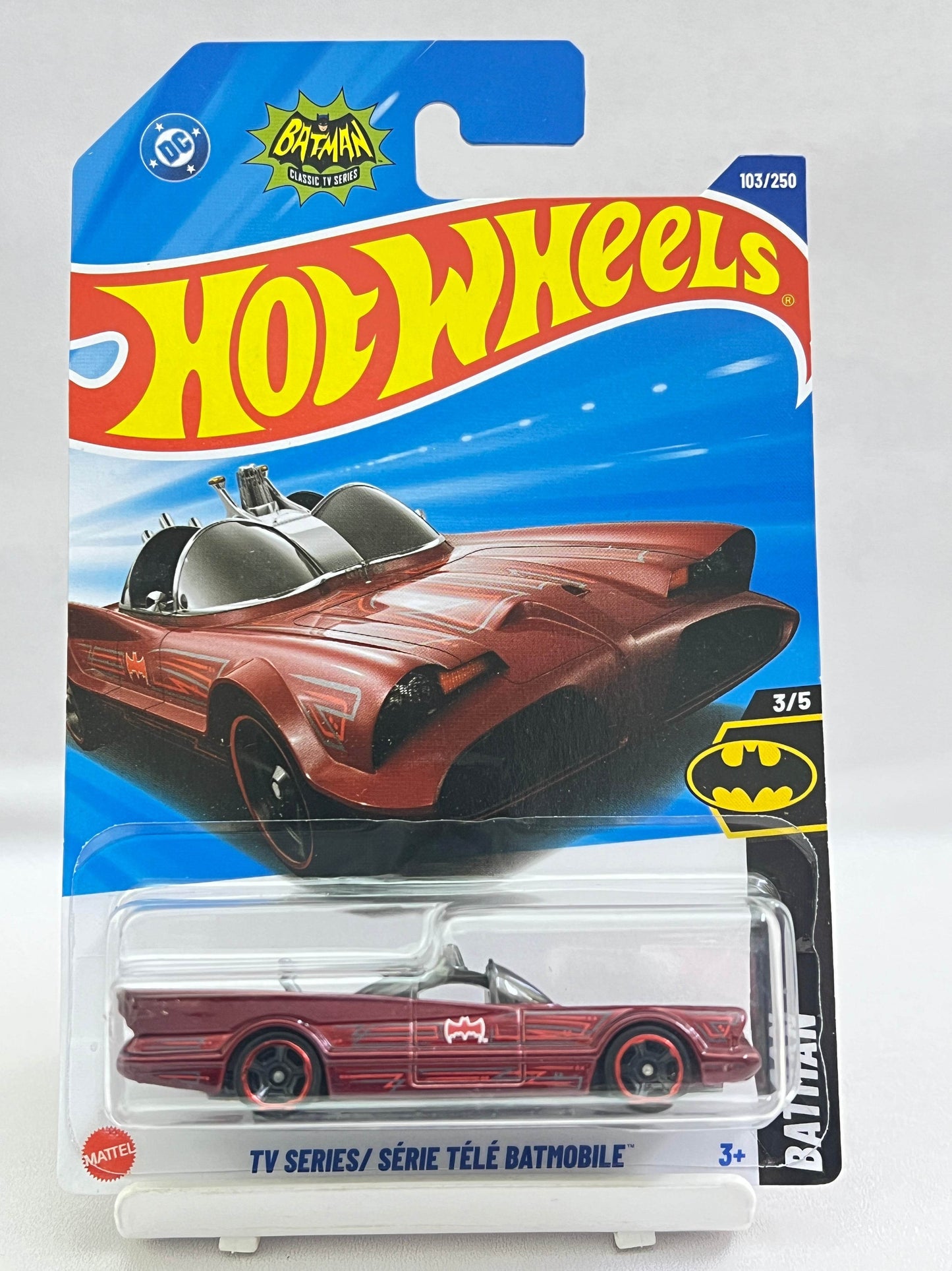 HOT WHEELS - TV SERIES BATMOBILE - RED - 6A - Its Fun