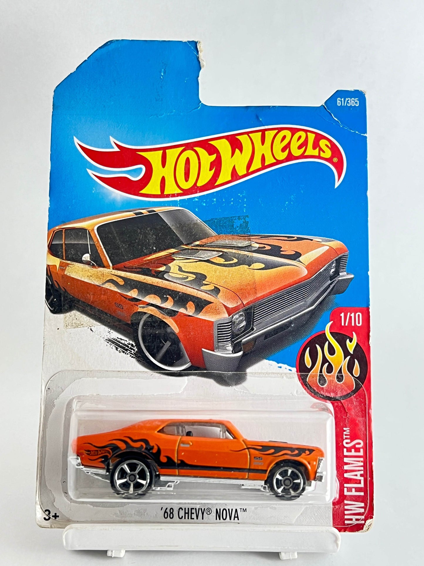 CARD DAMAGED - 68 CHEVY NOVA - FLAMES EDITION - 4F - Its Fun