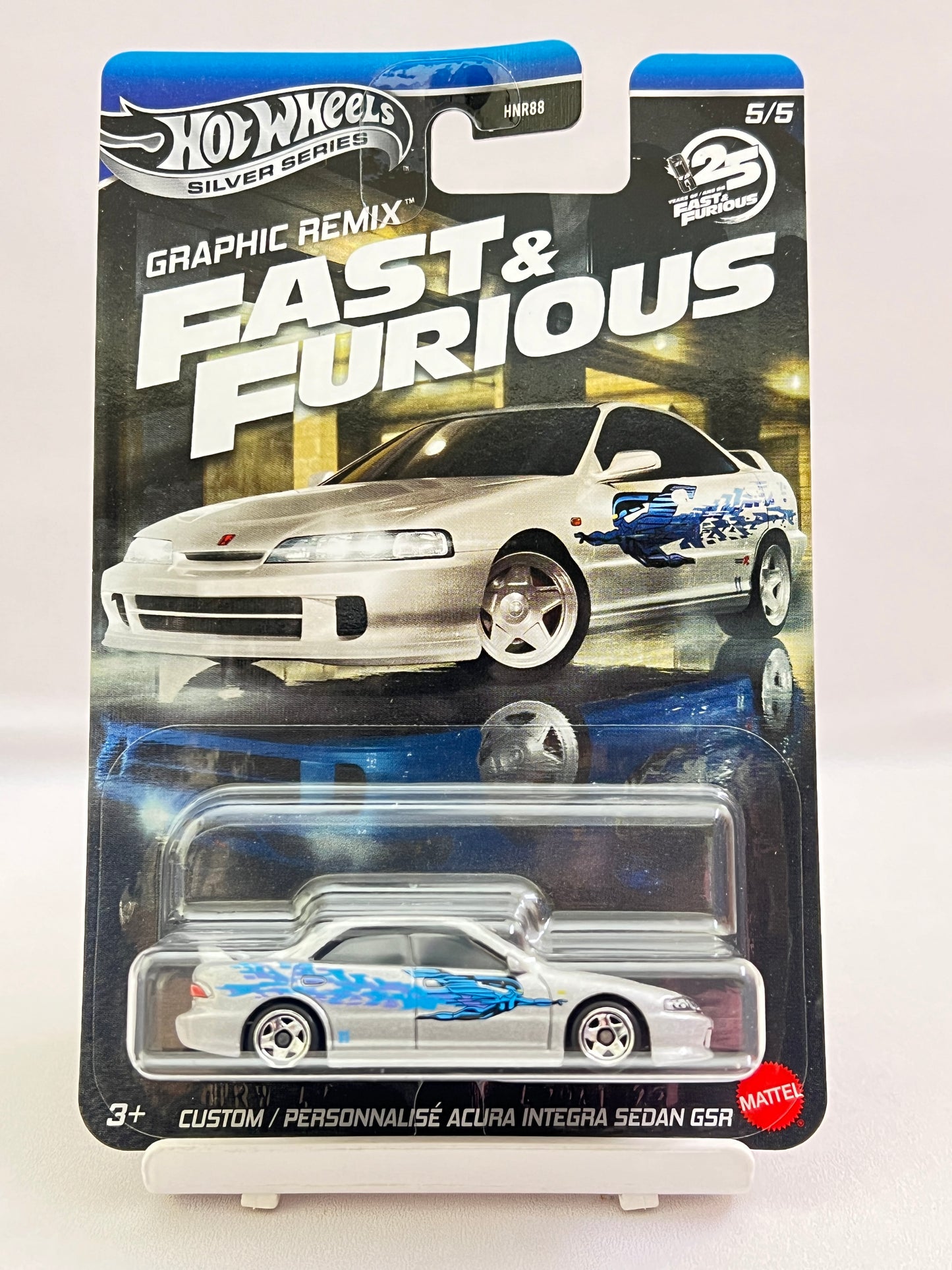 HOT WHEELS - FAST AND FURIOUS - GRAPHIC REMIX - CUSTOM ACURA INTEGRA SEDAN GSR - FULL METAL - 4D