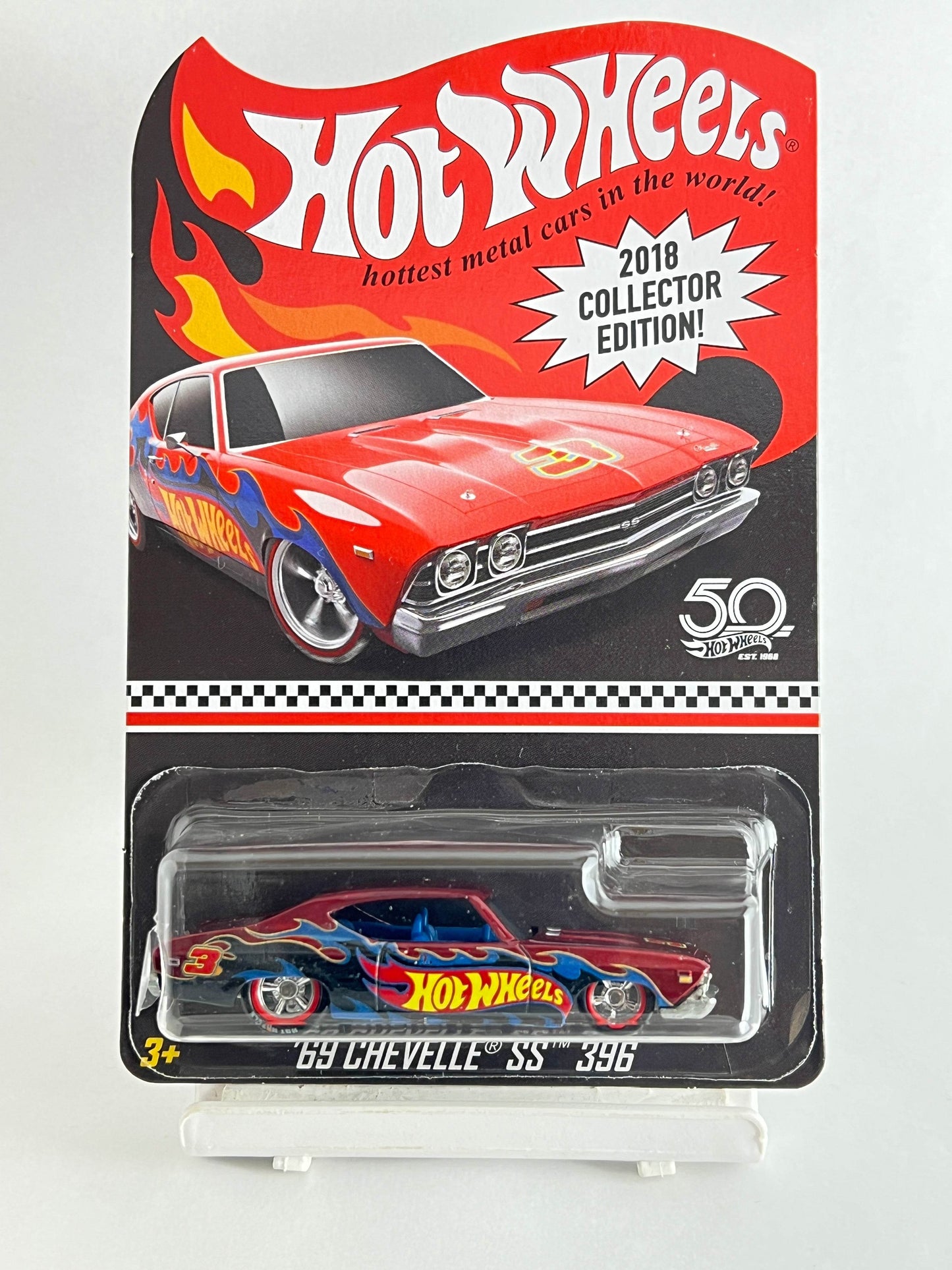 BLISTER CRACK AS IN PIC - 69 CHEVELLE SS 396 WITH PROTECTOR - COLLECTORS EDITION - 4F - Its Fun