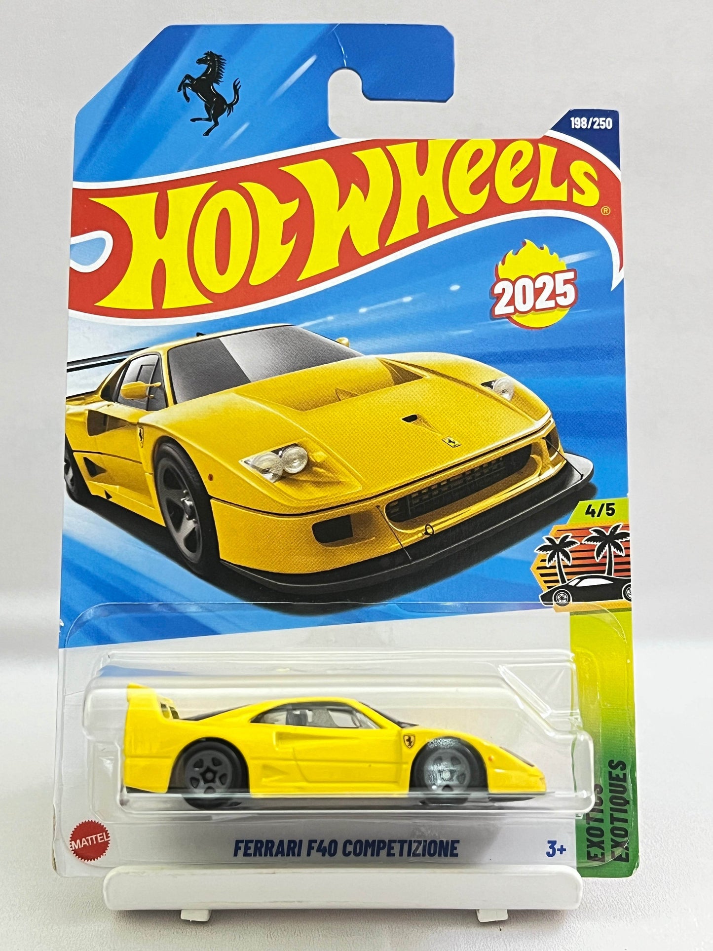 HOT WHEELS - FERRARI F40 COMPETIZIONE - YELLOW - 3C - Its Fun