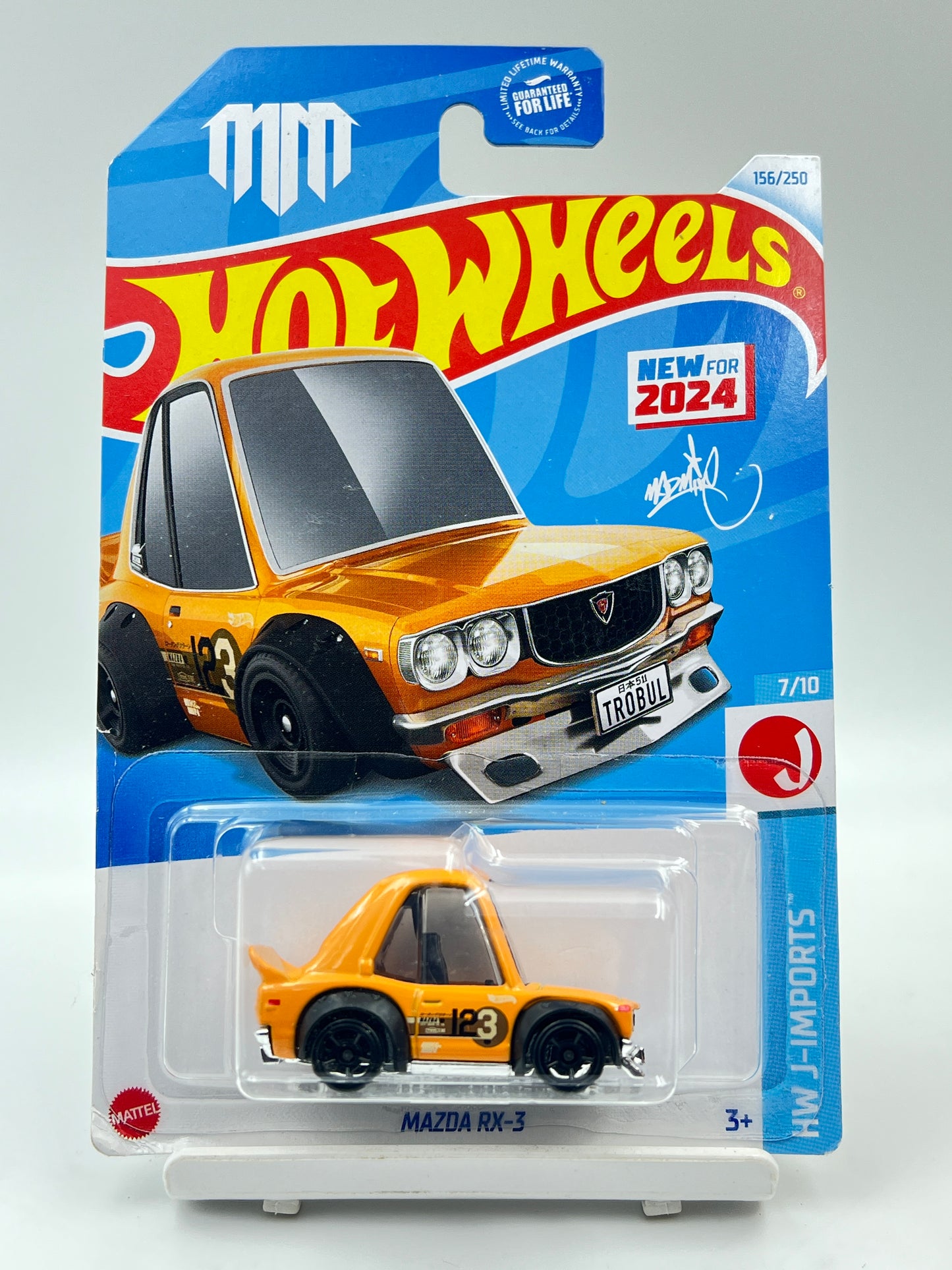 IMPORTED - HOT WHEELS - MAZDA RX-3 - ORANGE - 6B