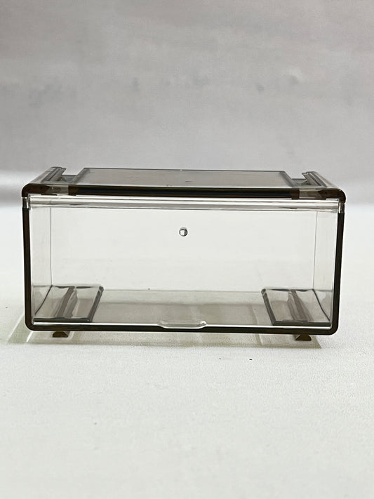 FLIP OPEN DOOR - 1:64 CAR DISPLAY ACRYLIC CASE - STACKABLE - SLIDE TO LOCK STACKING METHOD - 1 PC