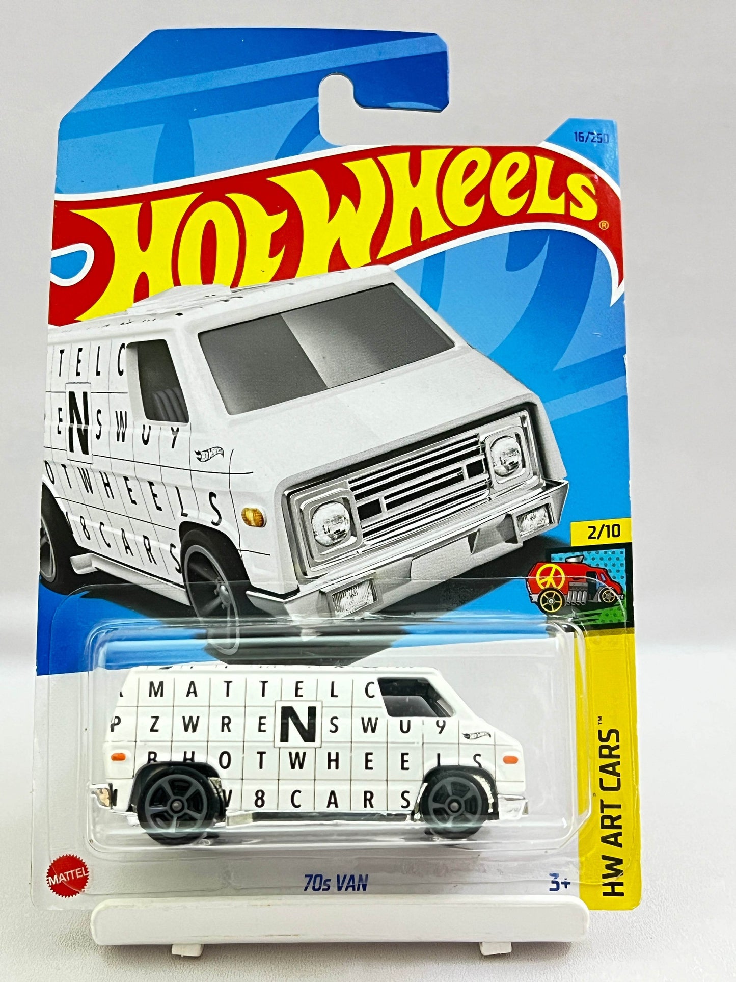 HOT WHEELS - 70S VAN - WHITE - 6D - Its Fun