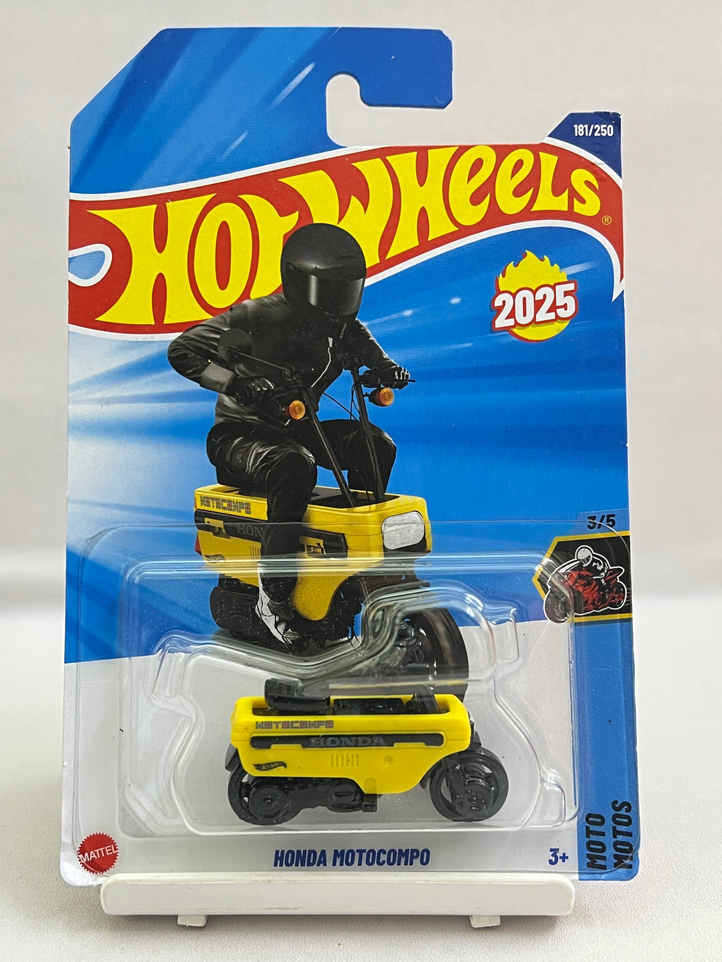 HOT WHEELS - HONDA MOTO COMPO - YELLOW - 2D