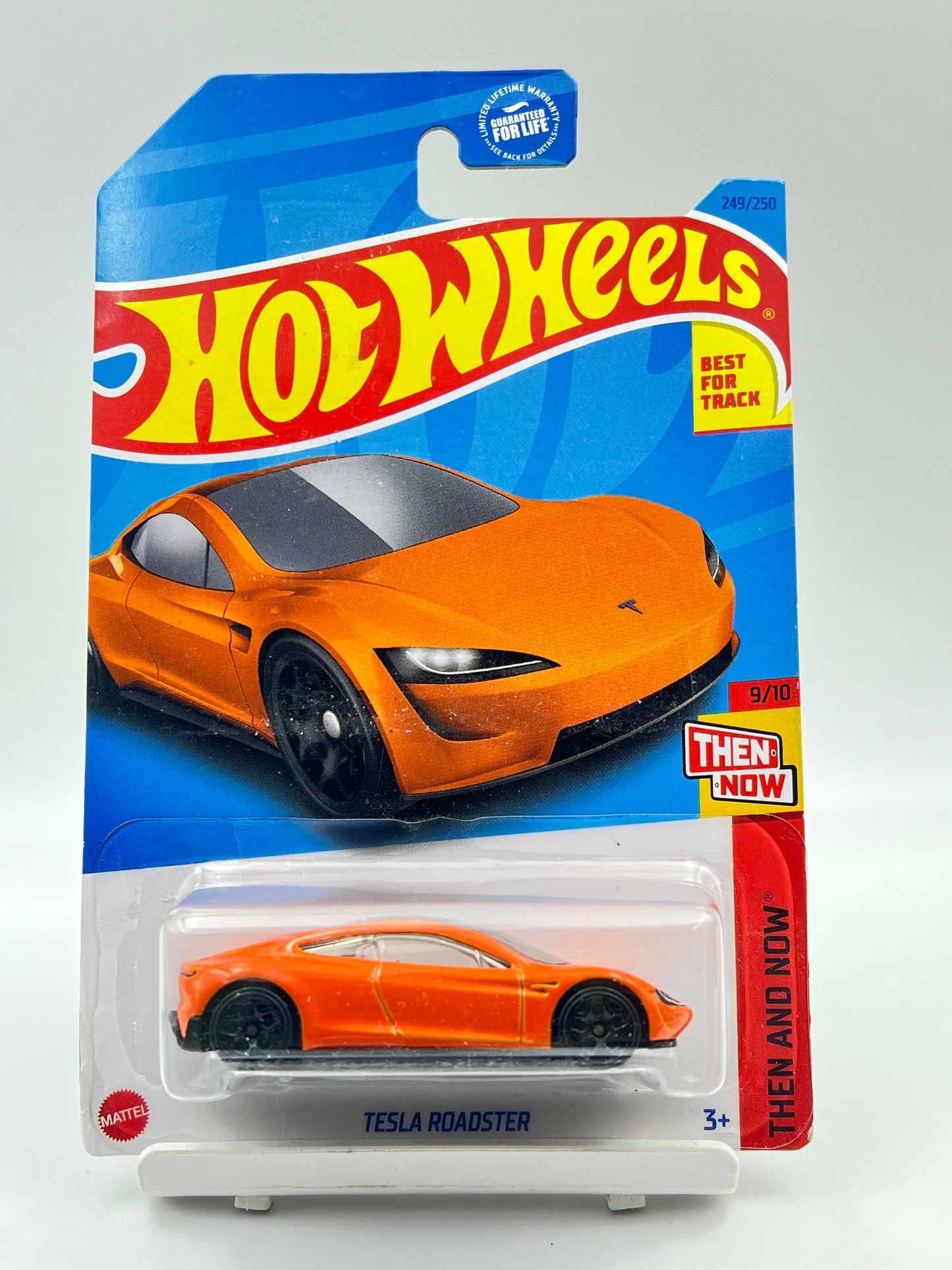 IMPORTED - HOT WHEELS - TESLA ROADSTER - ORANGE - 3D