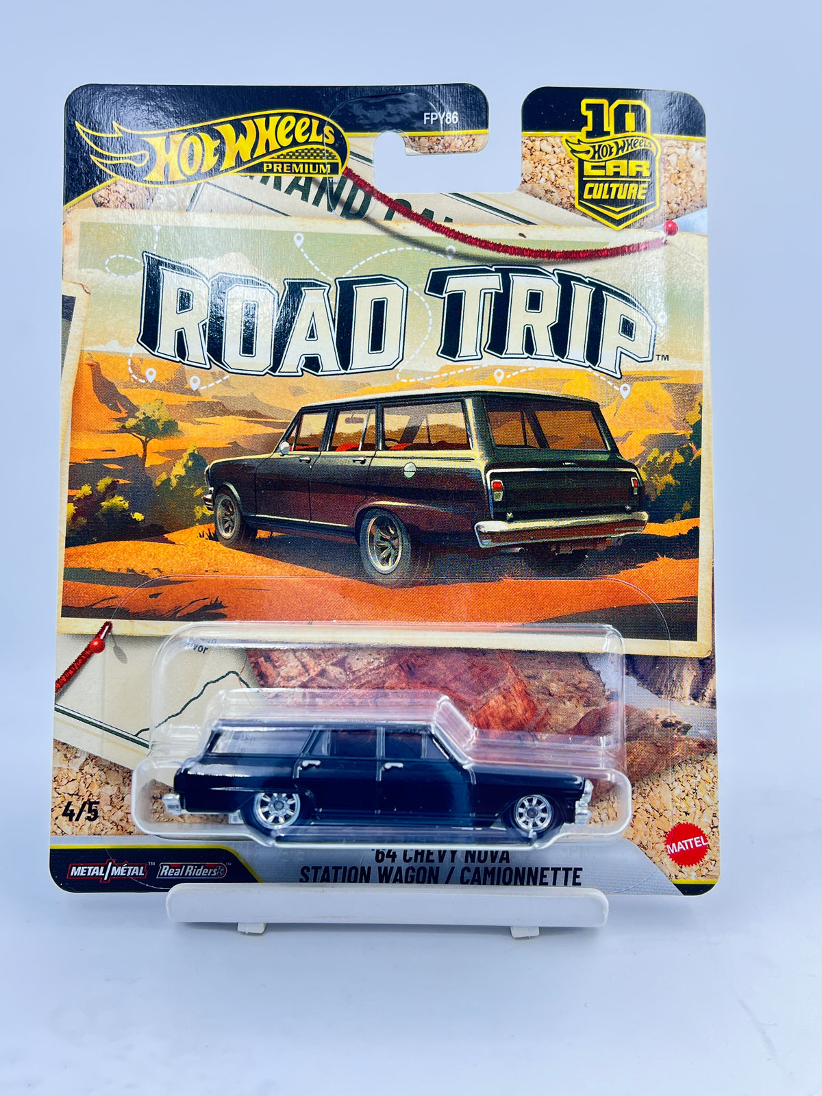HOT WHEELS - PREMIUM - ROAD TRIP - 64 CHEVY NOVA STATION WAGON - 5B