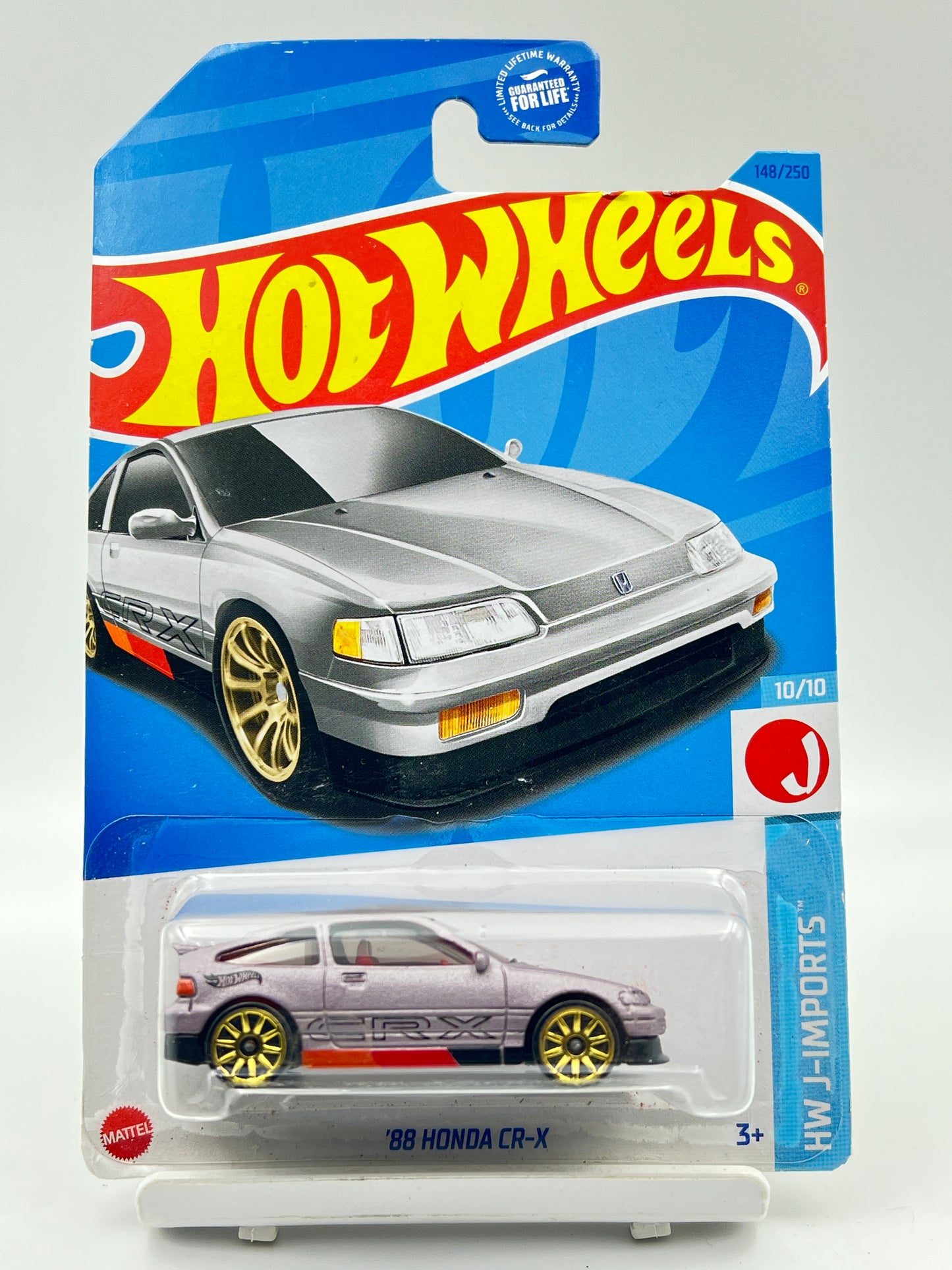 ERROR CARD - COLOR IS MILD PURPLE - IMPORTED - HOT WHEELS - 88 HONDA CR-X - 6D